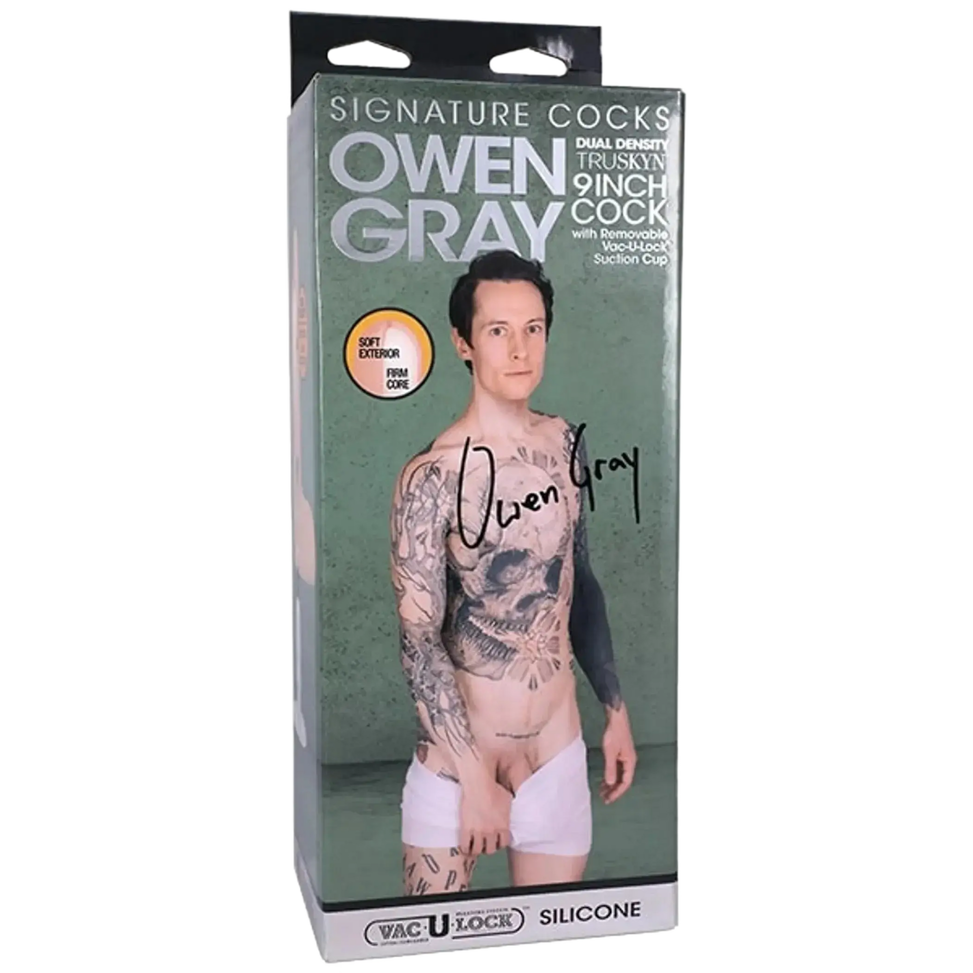 SIGNATURE COCKS OWEN GRAY SILICONE VANILLA Doc Johnson Novelties