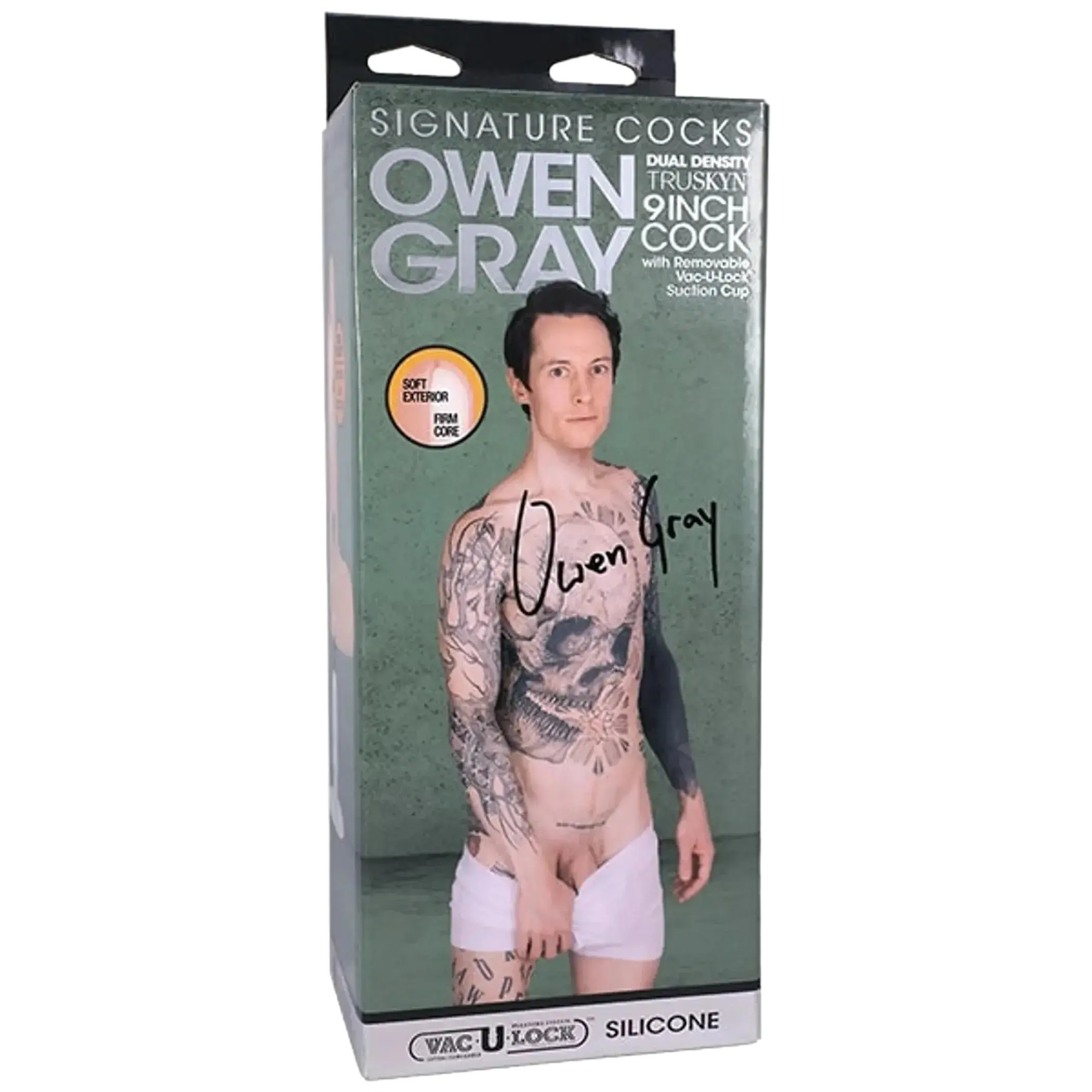 SIGNATURE COCKS OWEN GRAY SILICONE VANILLA Doc Johnson Novelties