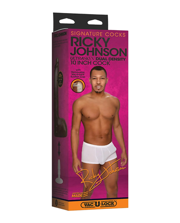 SIGNATURE COCKS RICKY JOHNSON 10IN W/ REMOVEABLE VAC-U-LOCK SUCTION CUP Doc Johnson Novelties