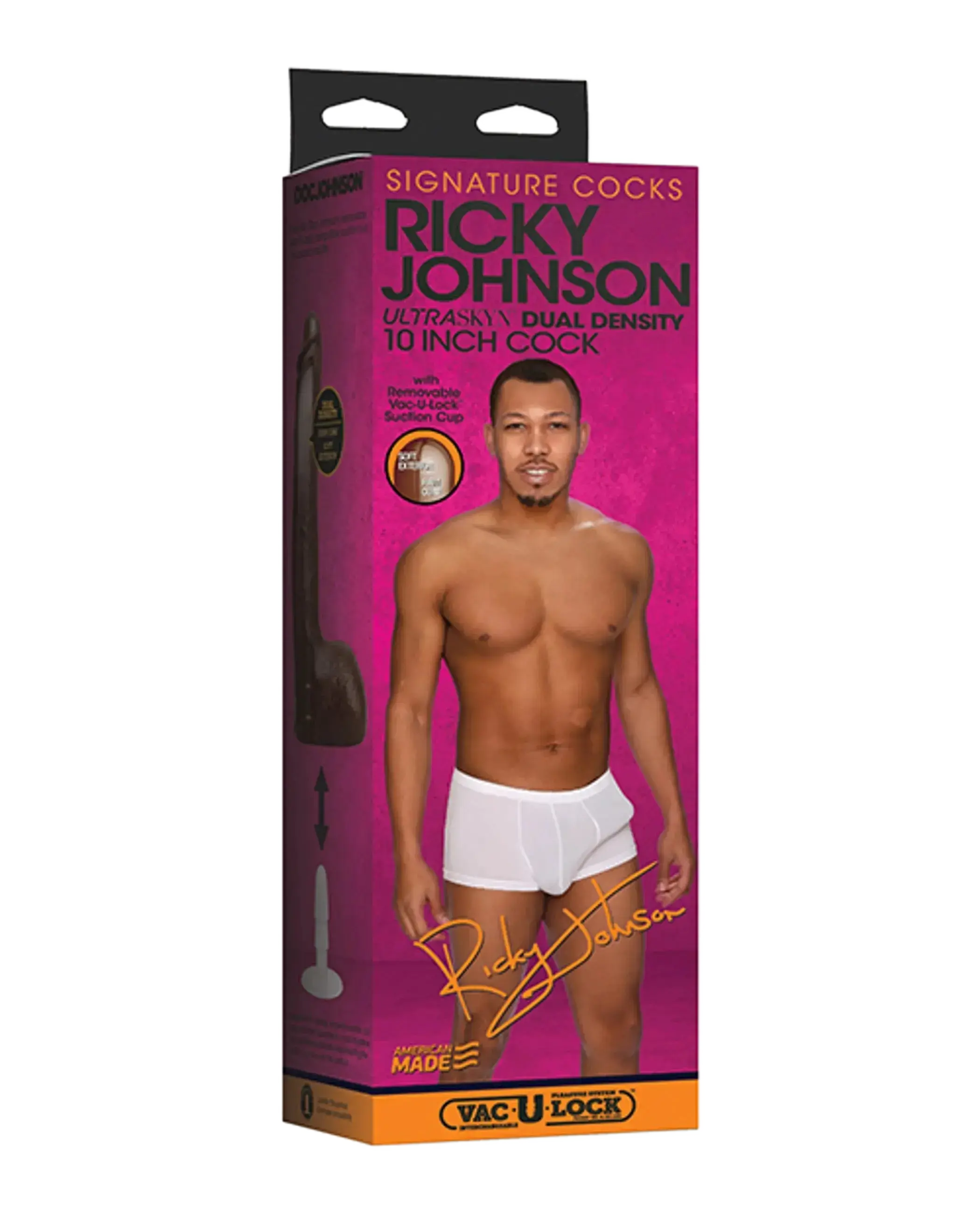 SIGNATURE COCKS RICKY JOHNSON 10IN W/ REMOVEABLE VAC-U-LOCK SUCTION CUP Doc Johnson Novelties