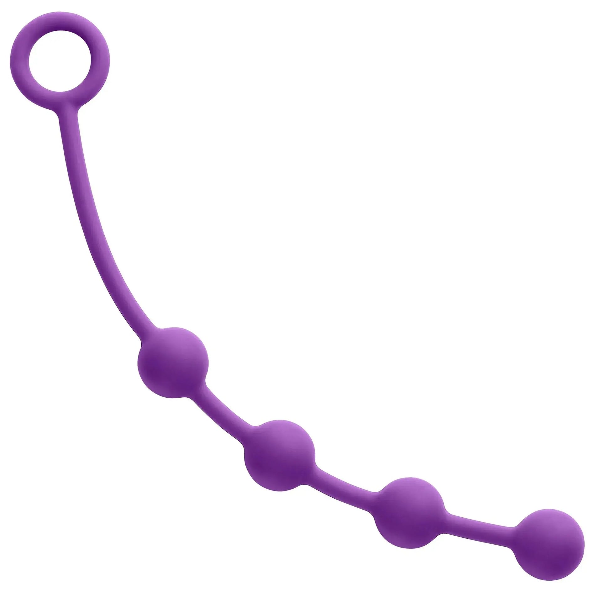 Silicone Anal Beads Small Plum Cloud 9 Novelties