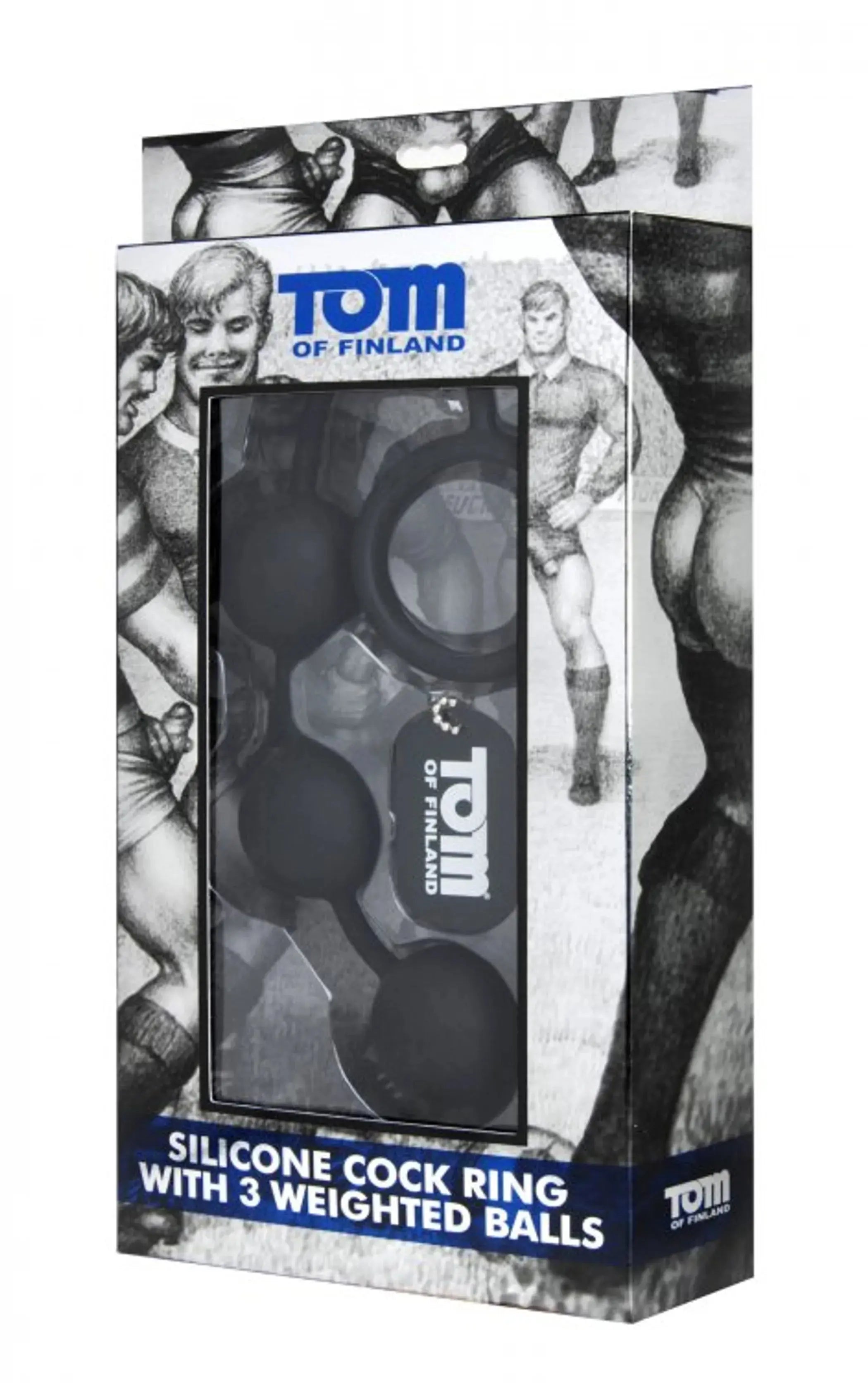 Silicone Cock Ring with 3 Weighted Balls XR Brands