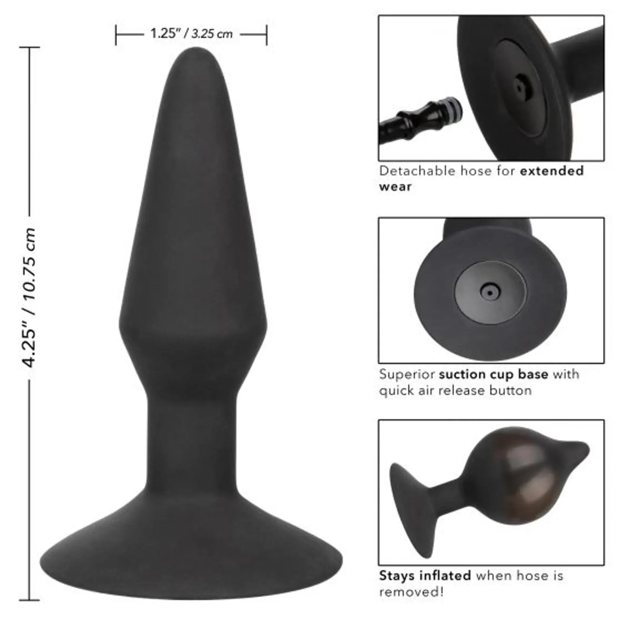 SILICONE INFLATABLE PLUG MEDIUM California Exotic Novelties