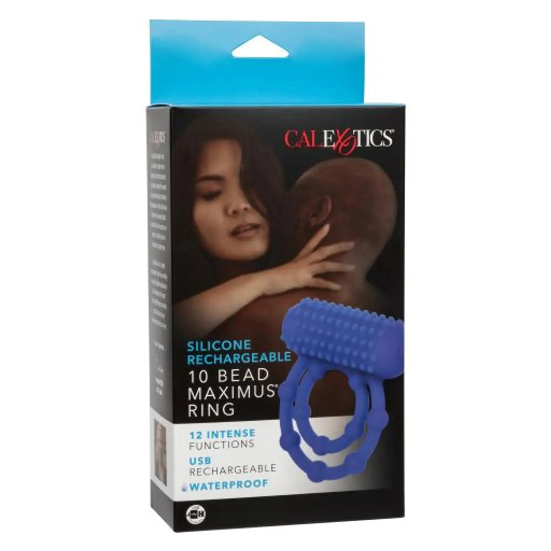 Silicone Rechargeable 10 Bead Maximus Ring California Exotic Novelties