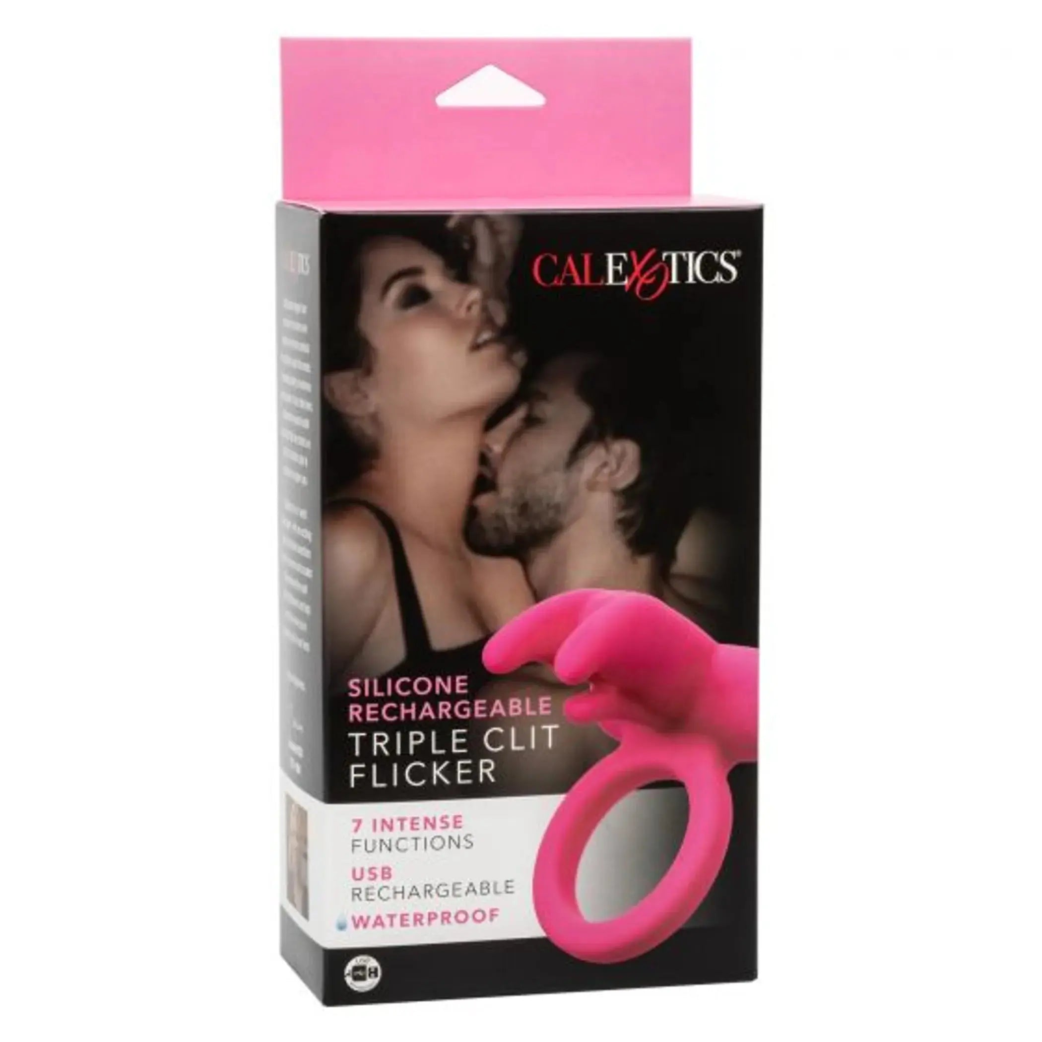 Silicone Rechargeable Triple Clit Flicker California Exotic Novelties