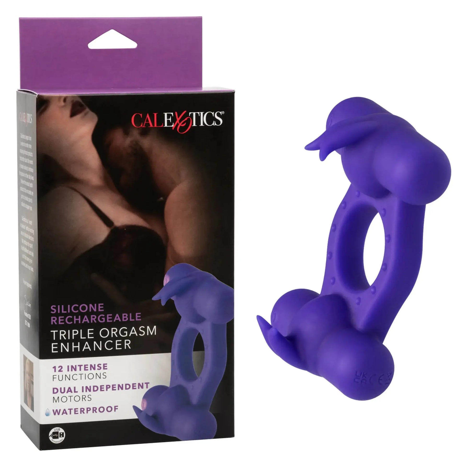 Silicone Rechargeable Triple Orgasm Enhancer California Exotic Novelties
