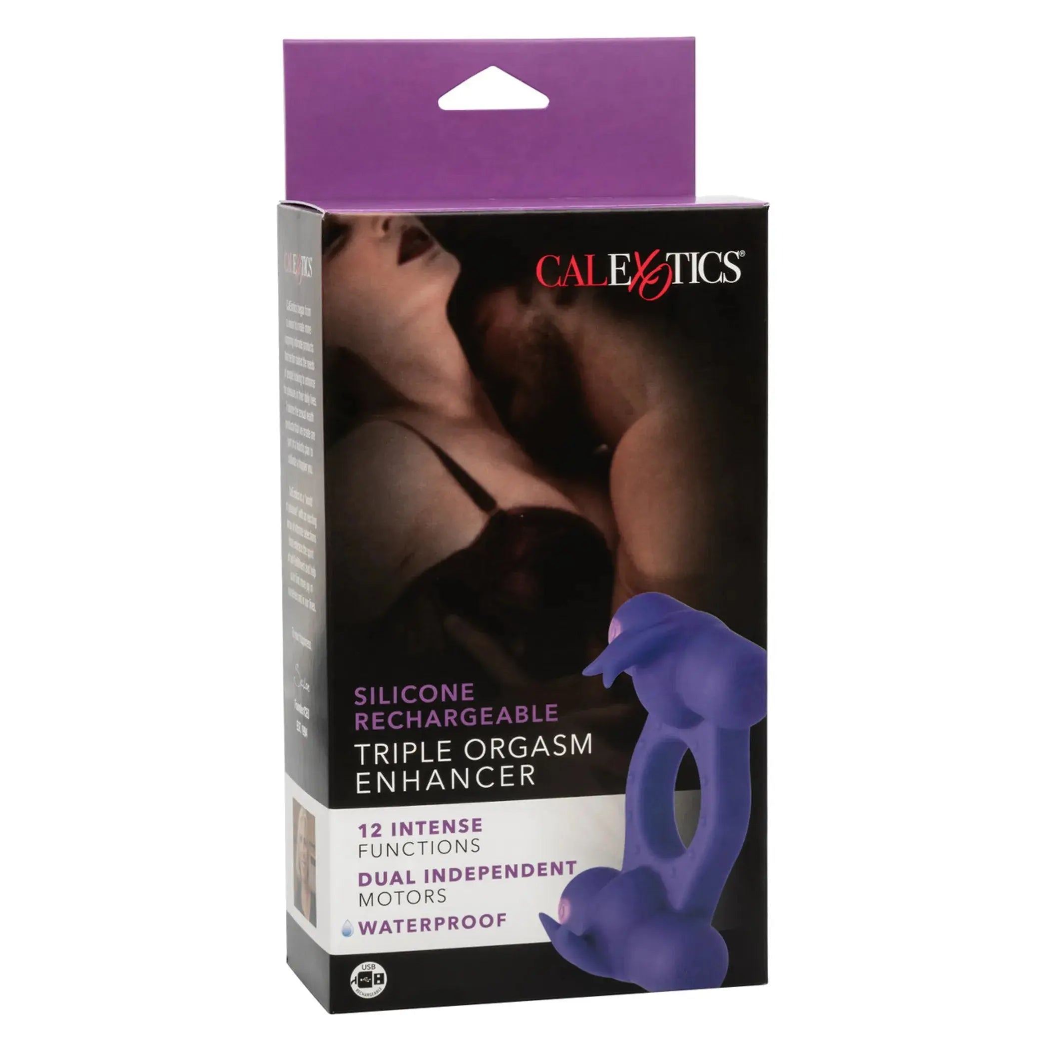 Silicone Rechargeable Triple Orgasm Enhancer California Exotic Novelties