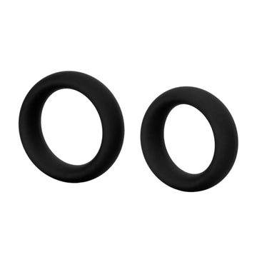 Silicone Super Rings Black California Exotic Novelties
