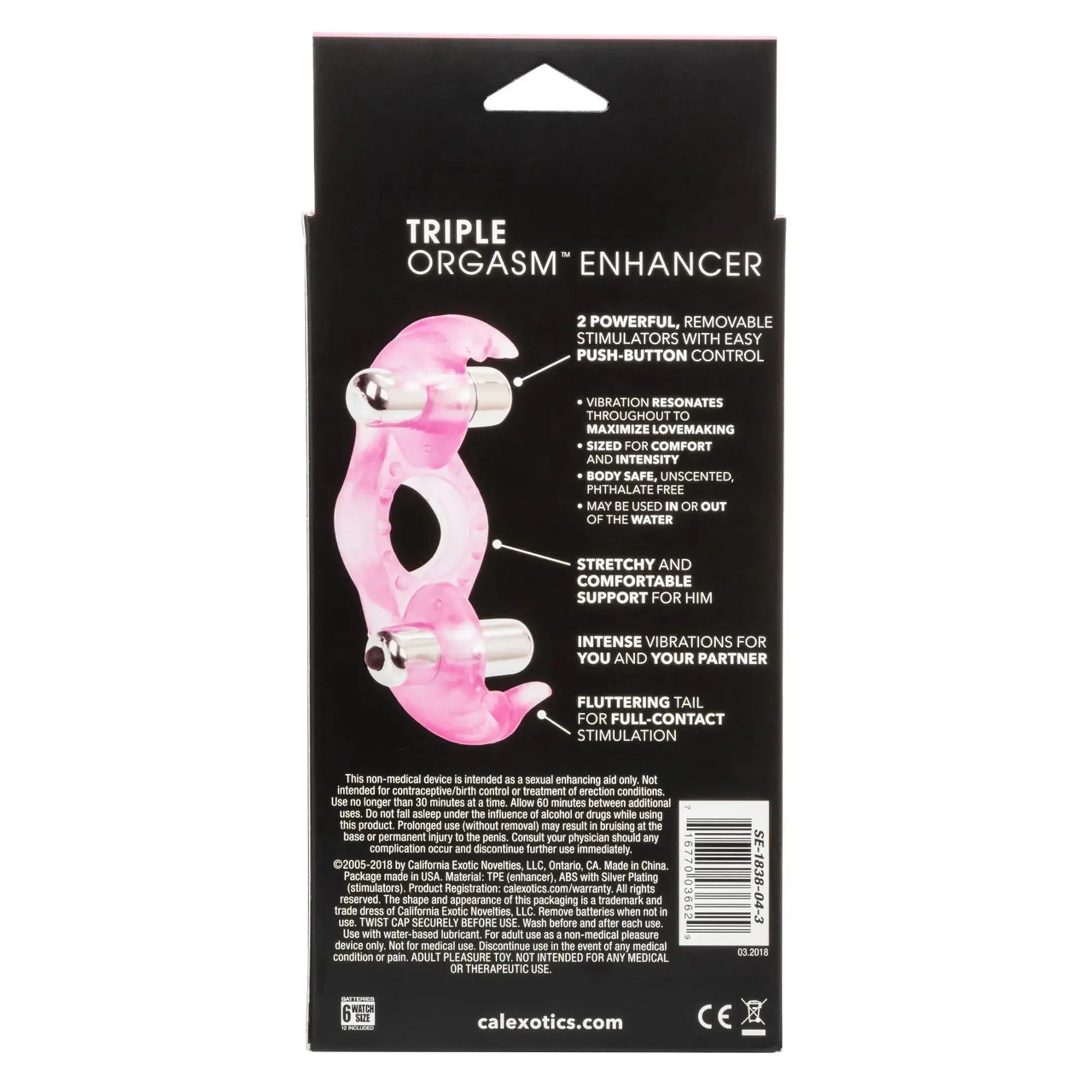 Silicone Triple Orgasm Ring California Exotic Novelties