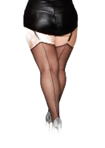 SILKY SHEER THIGH HIGHS BLACK Q/S Dream Girl Lingerie