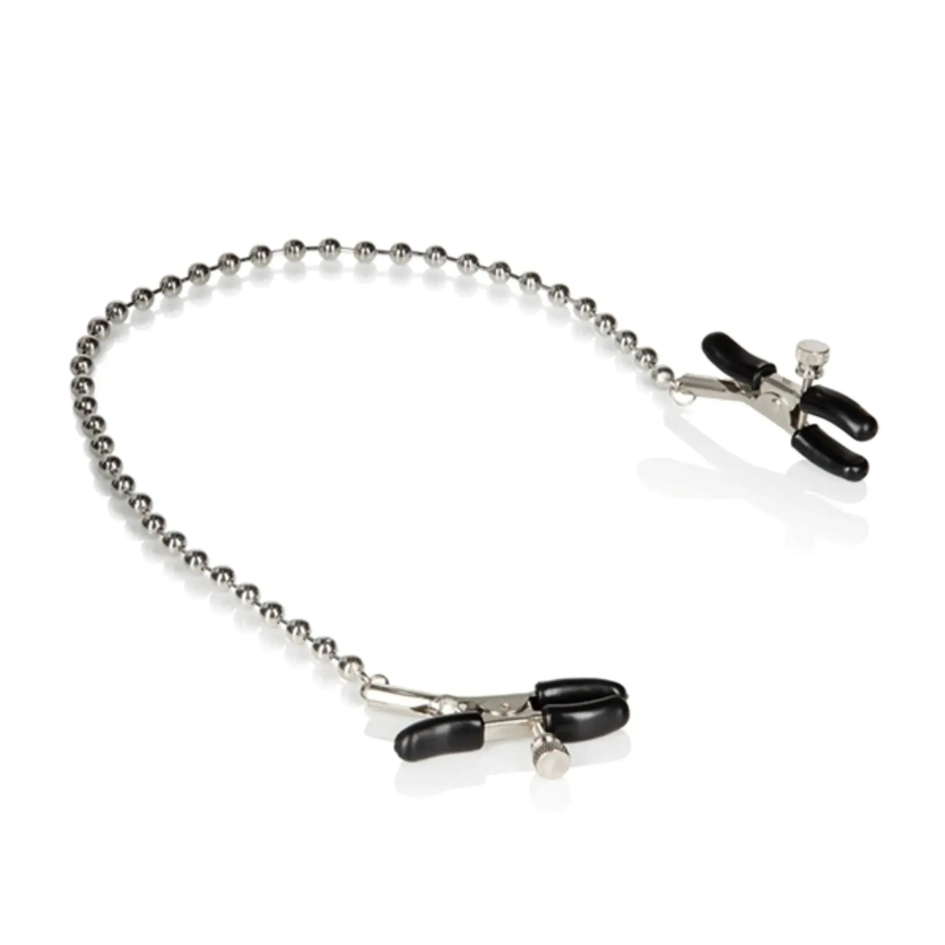 Silver Beaded Nipple Clamps California Exotic Novelties