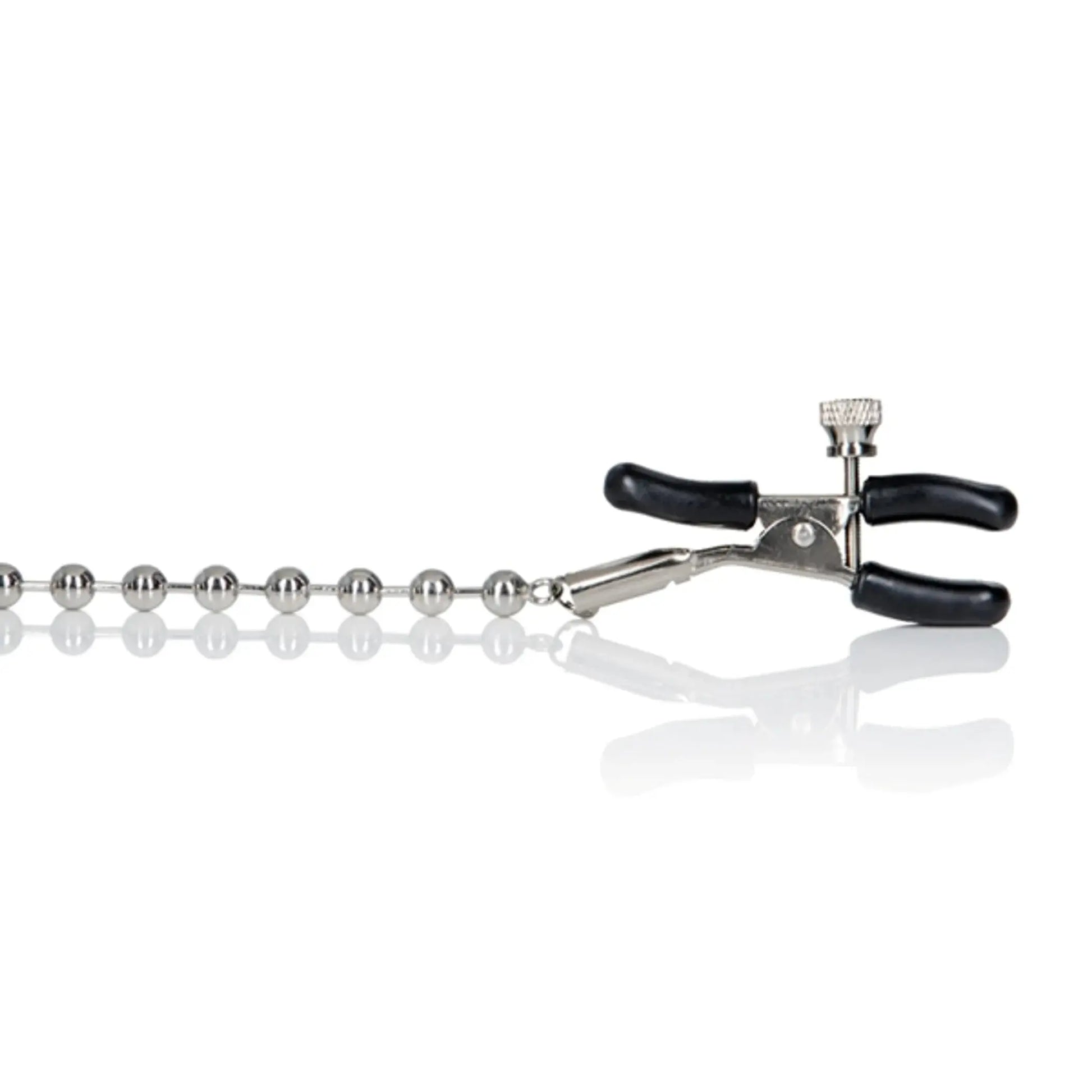 Silver Beaded Nipple Clamps California Exotic Novelties