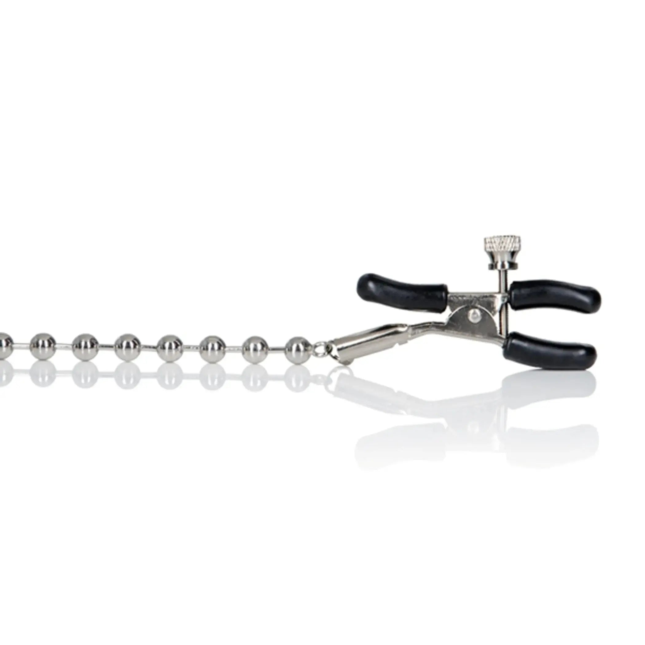 Silver Beaded Nipple Clamps California Exotic Novelties