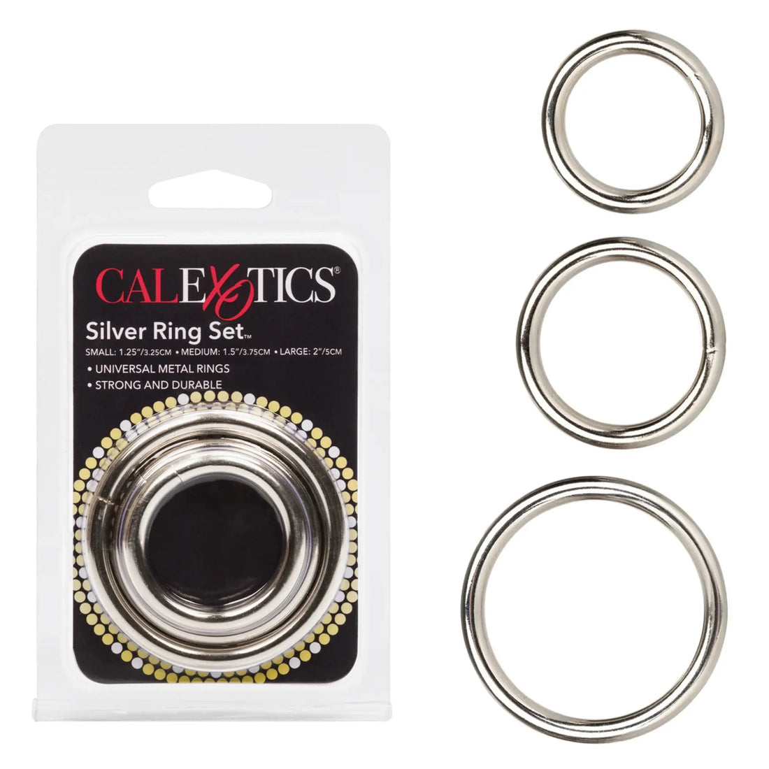 Silver Ring 3 Piece Set California Exotic Novelties