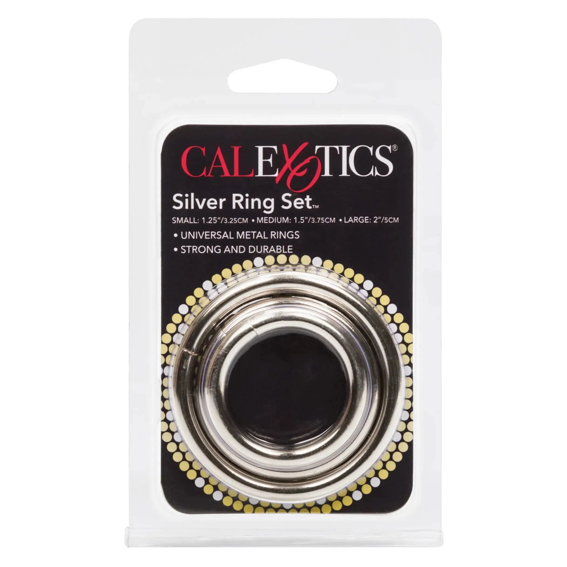 Silver Ring 3 Piece Set California Exotic Novelties