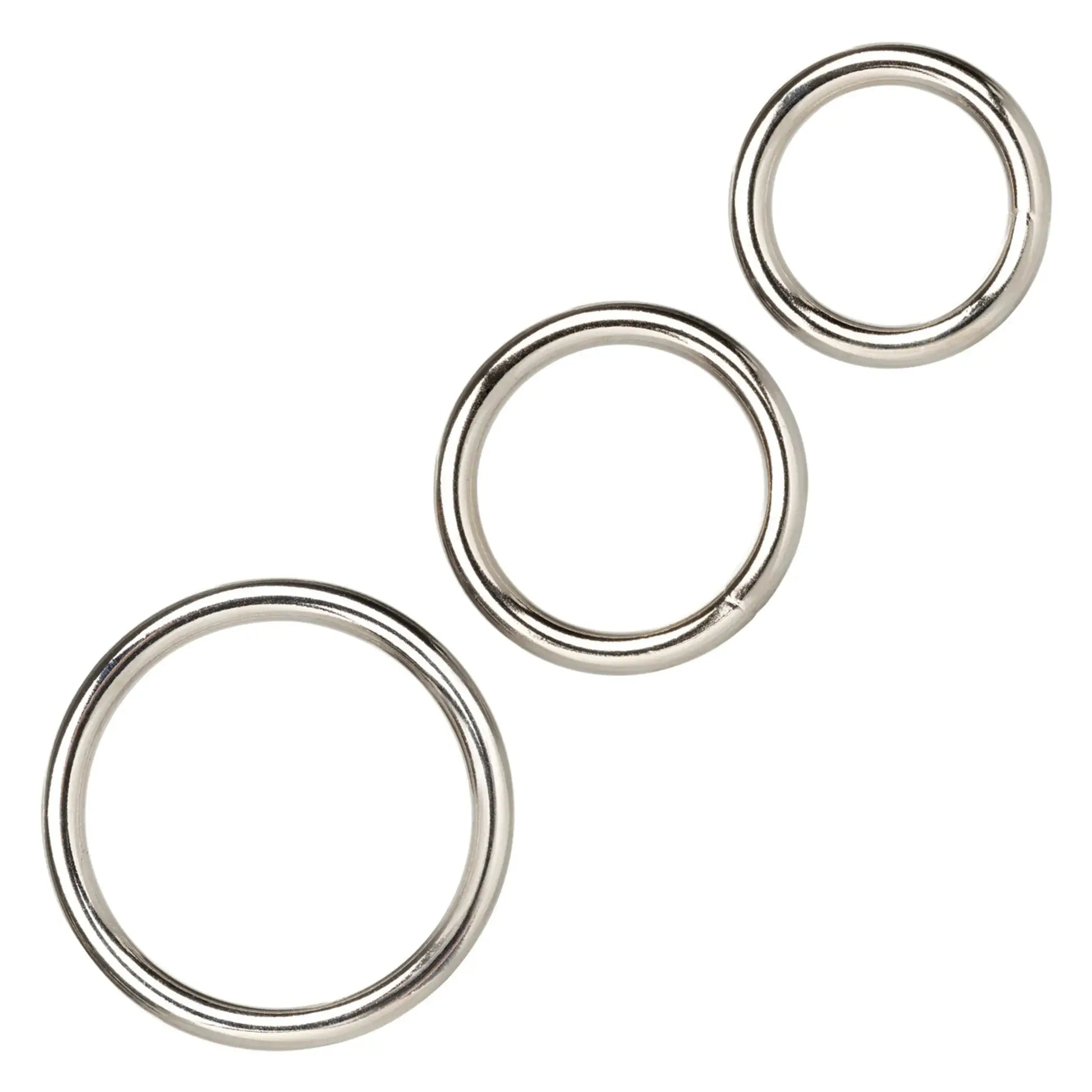Silver Ring 3 Piece Set California Exotic Novelties