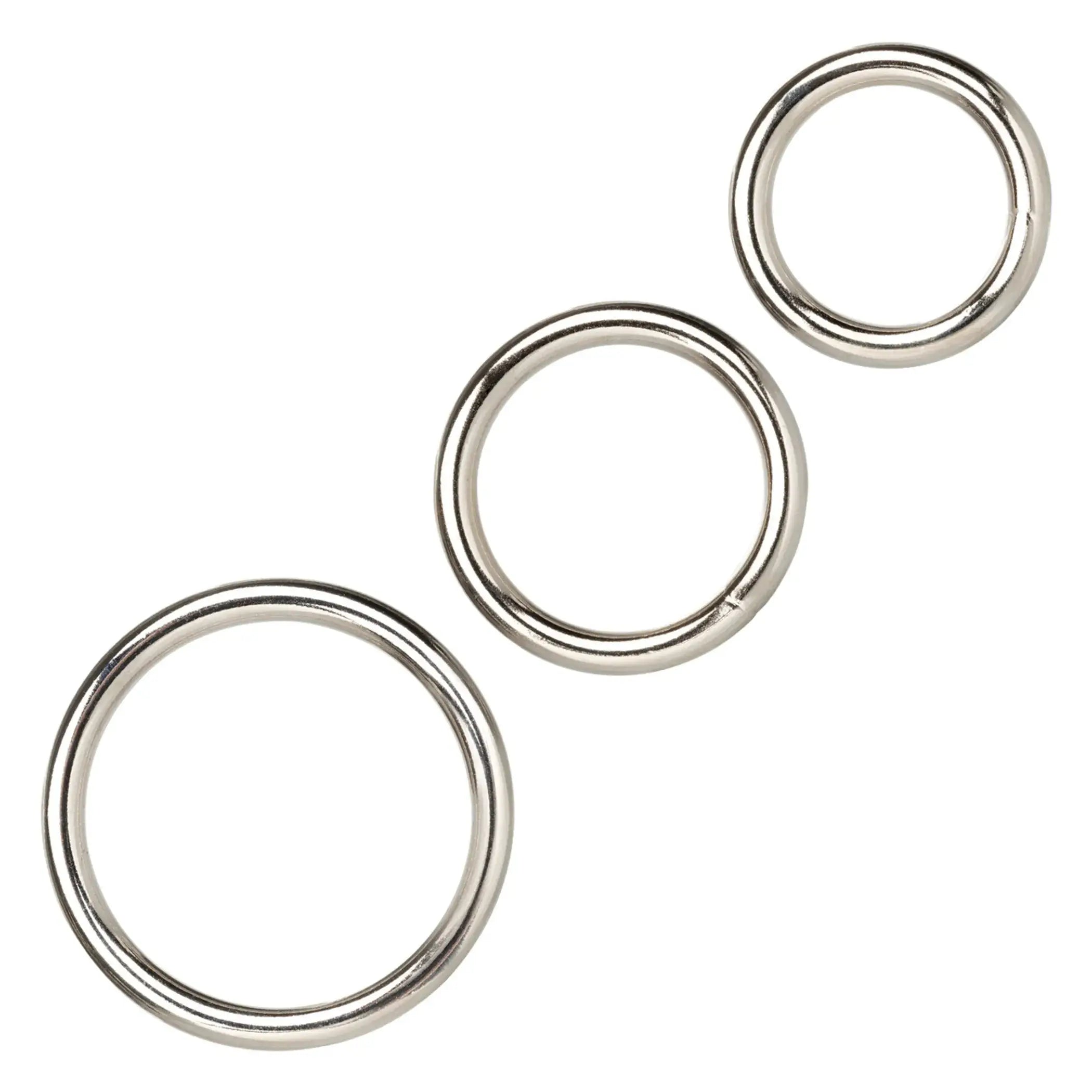 Silver Ring 3 Piece Set California Exotic Novelties