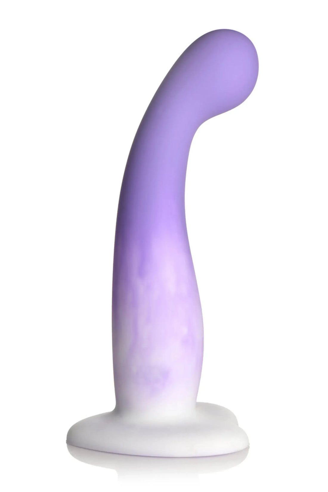 Simply Sweet Slim G-Spot Silicone Dildo Purple/White Curve Novelties