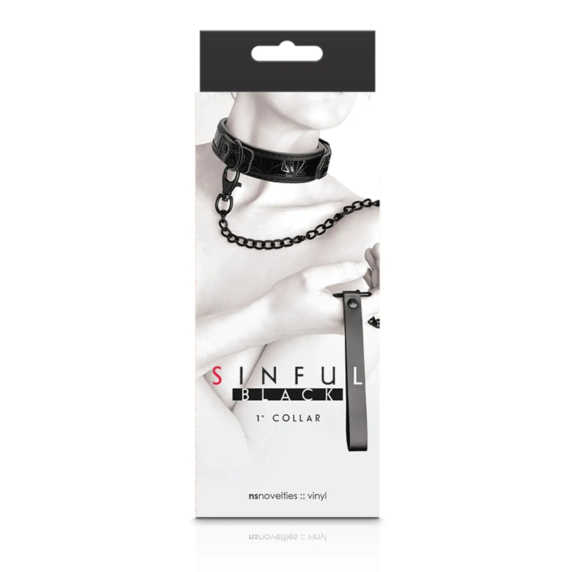 Sinful 1in Collar Black NS Novelties