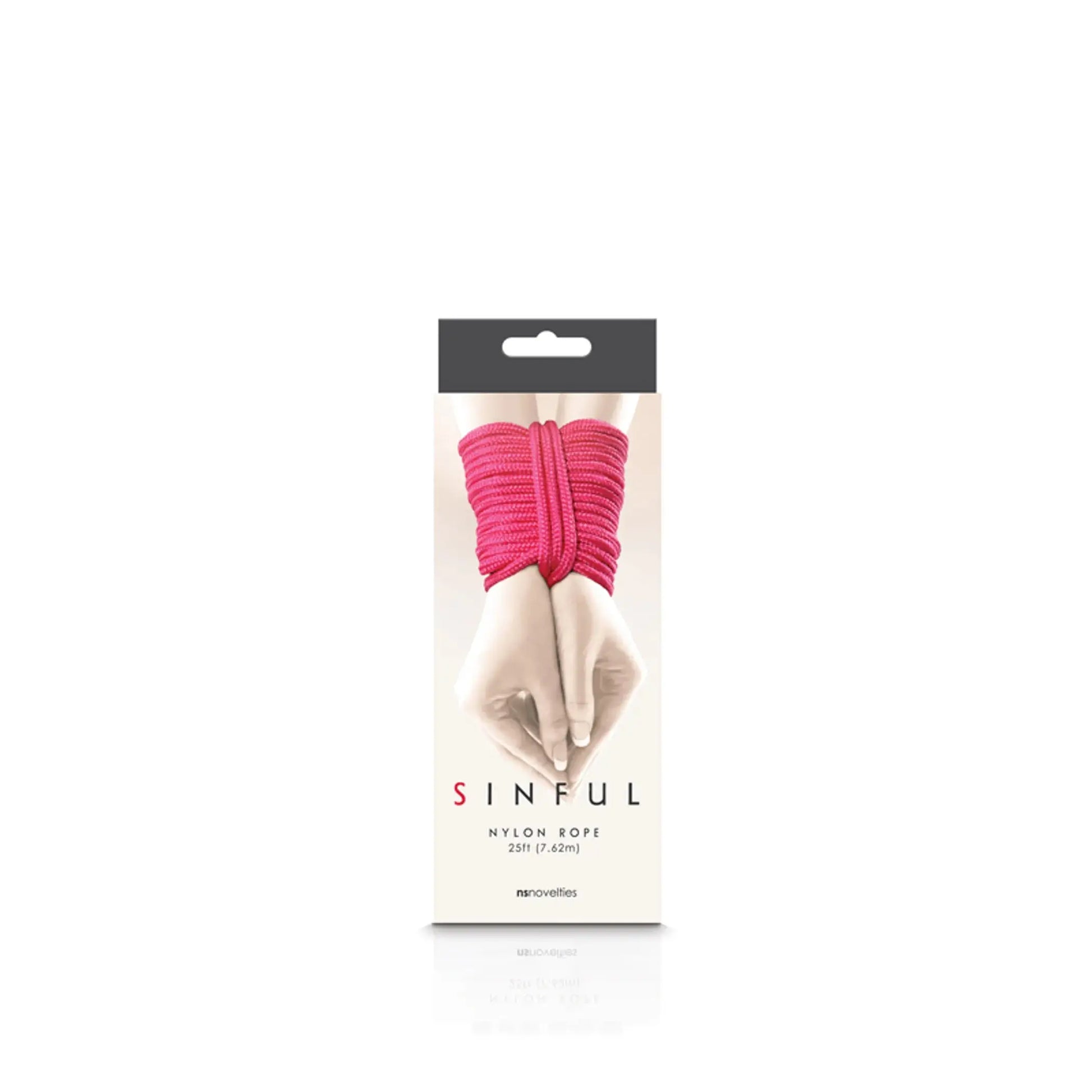 Sinful Nylon Rope 25ft Pink NS Novelties