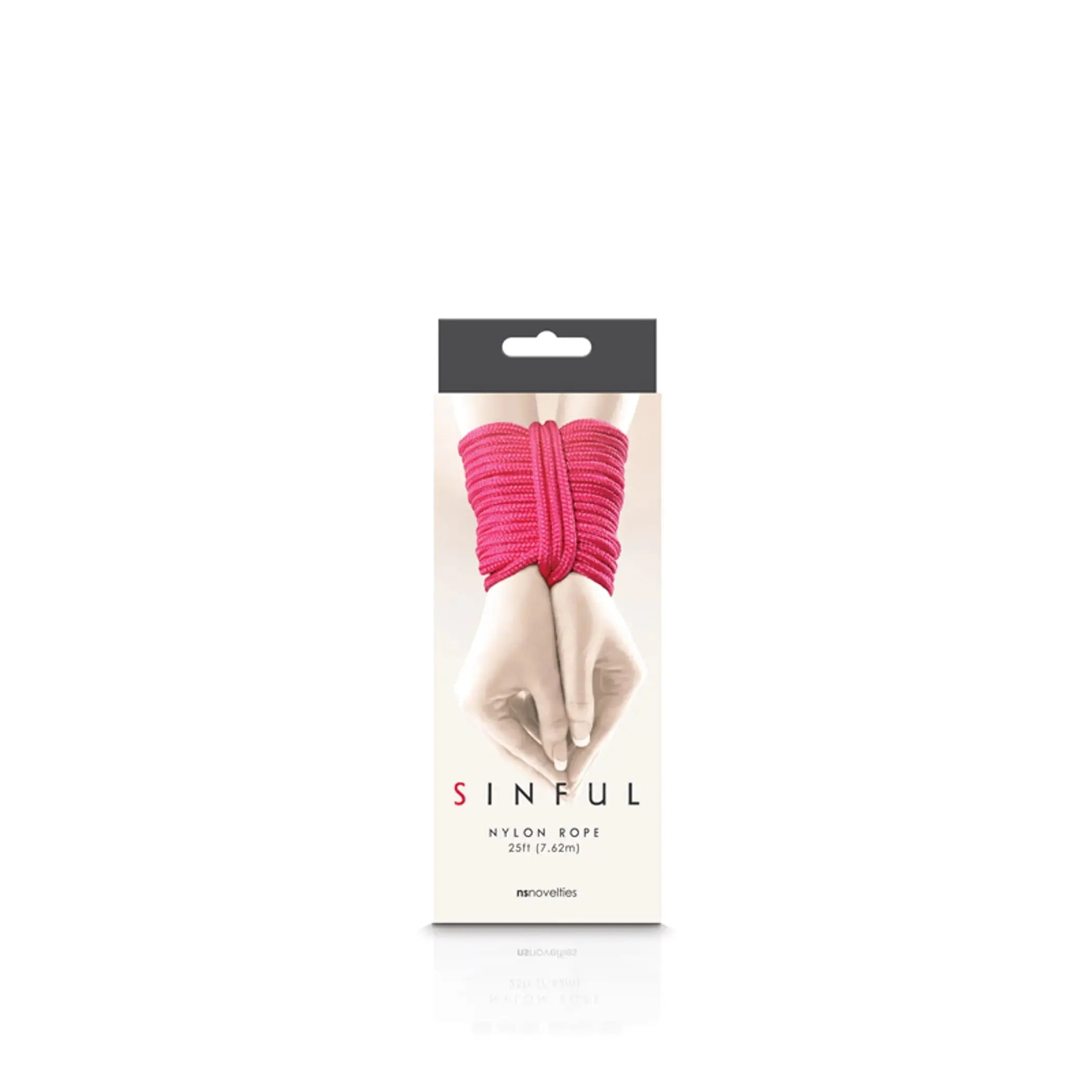 Sinful Nylon Rope 25ft Pink NS Novelties