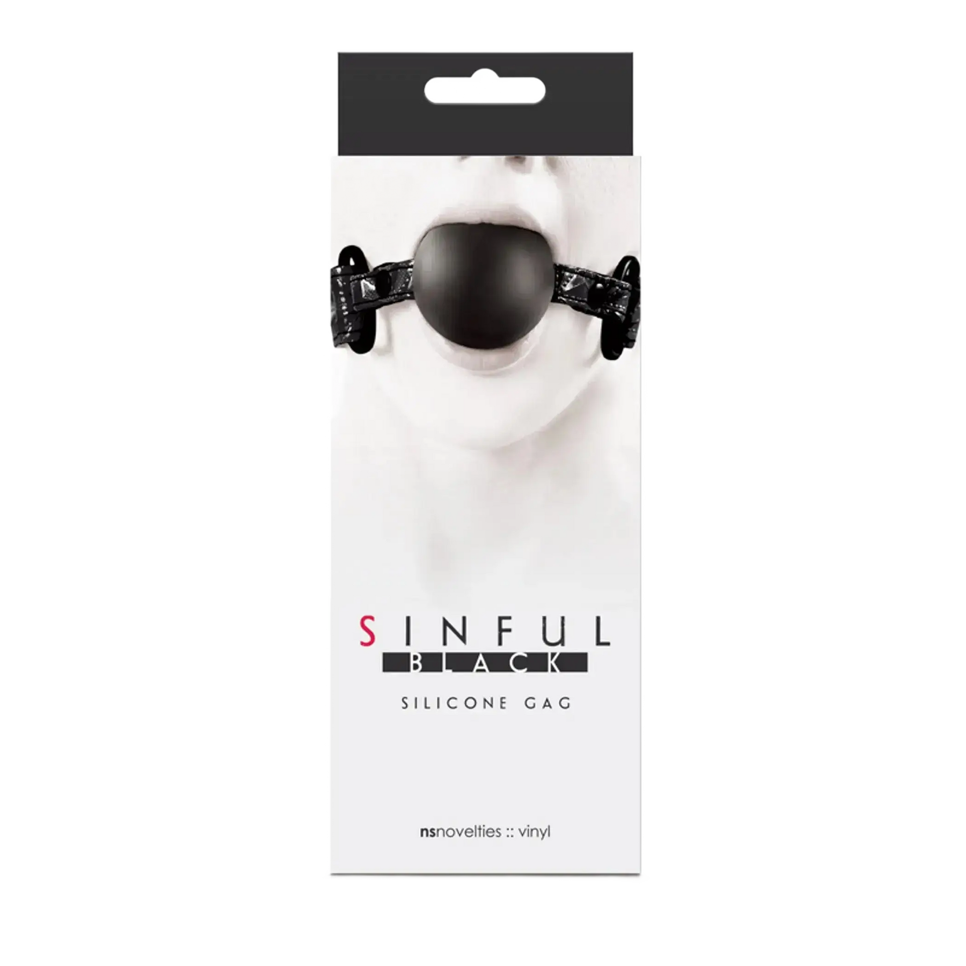 SINFUL SOFT SILICONE GAG BLACK NS Novelties