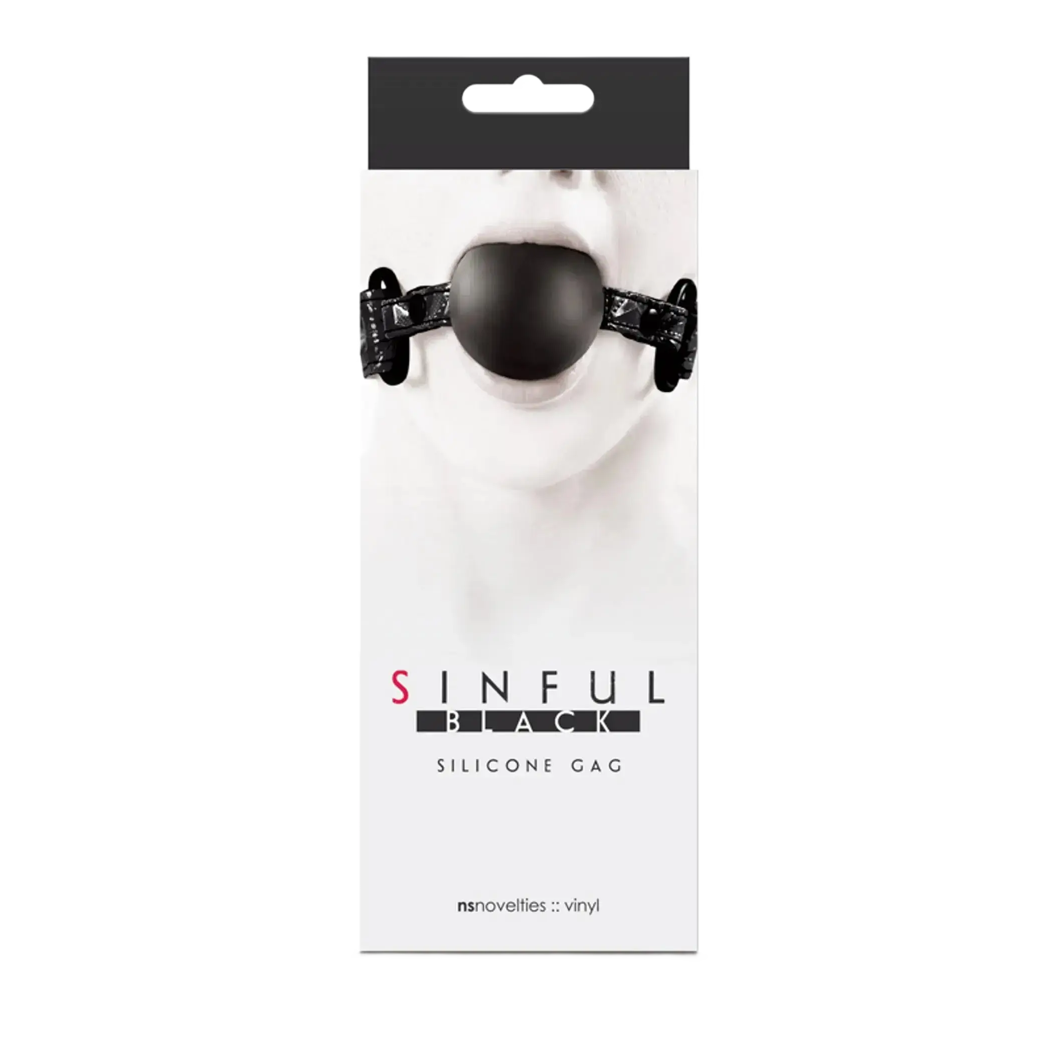 SINFUL SOFT SILICONE GAG BLACK NS Novelties