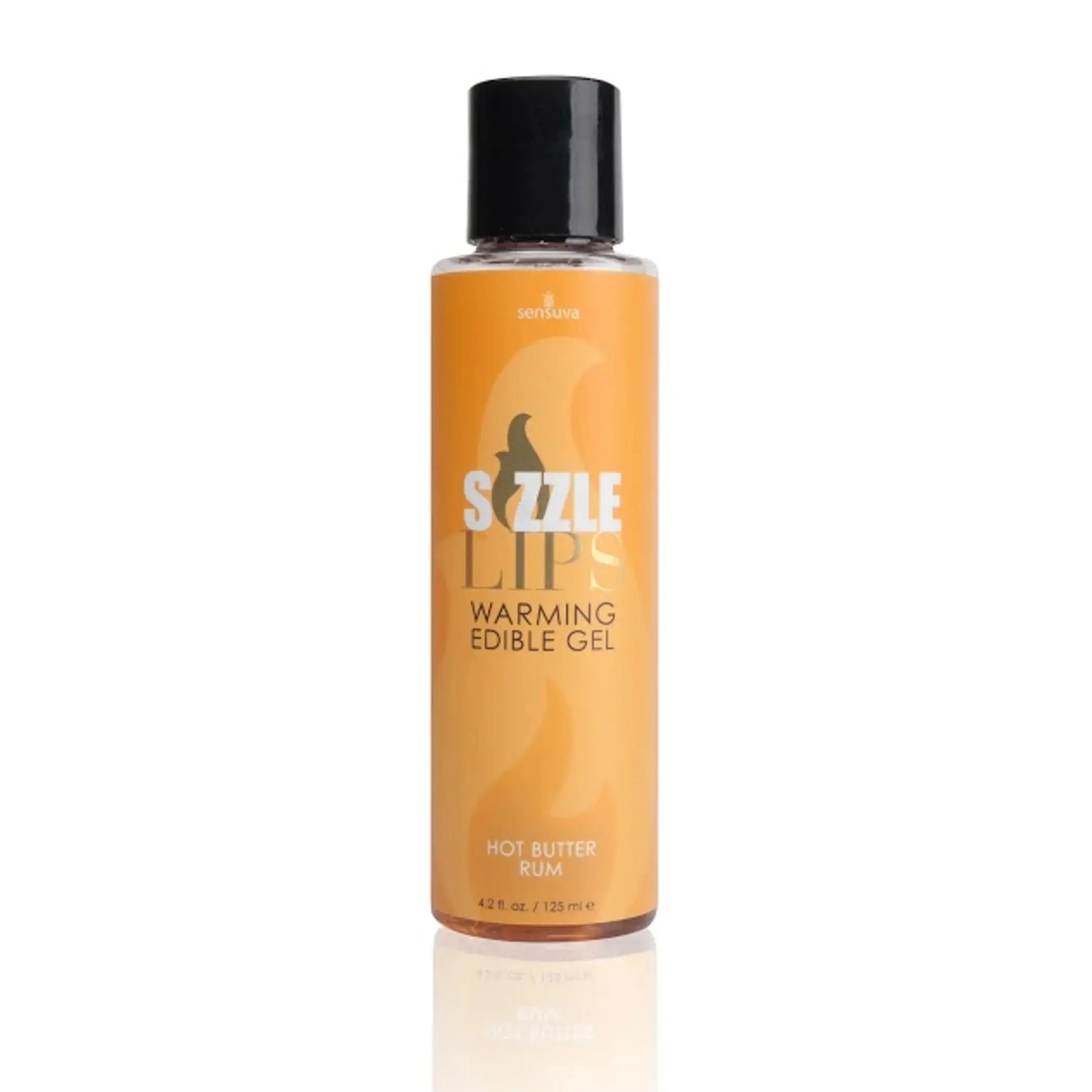 Sizzle Lips Warming Gel Butter Rum 4.2 oz Sensuva