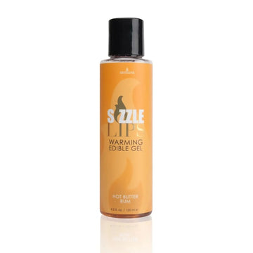 Sizzle Lips Warming Gel Butter Rum 4.2 oz Sensuva