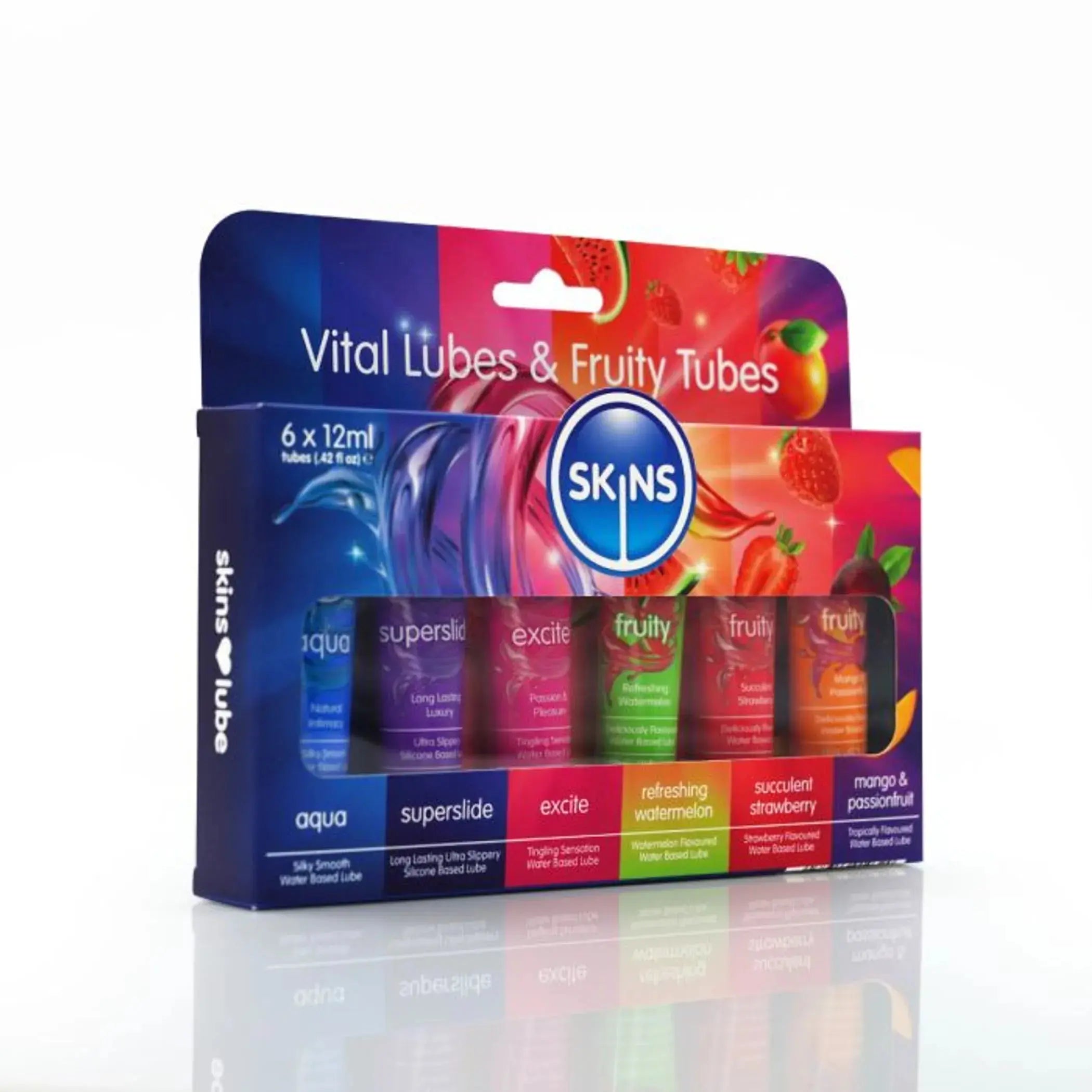 Skins 12ml Sampler Tubes Vital & Fruity 6 Pack Creative Conceptions