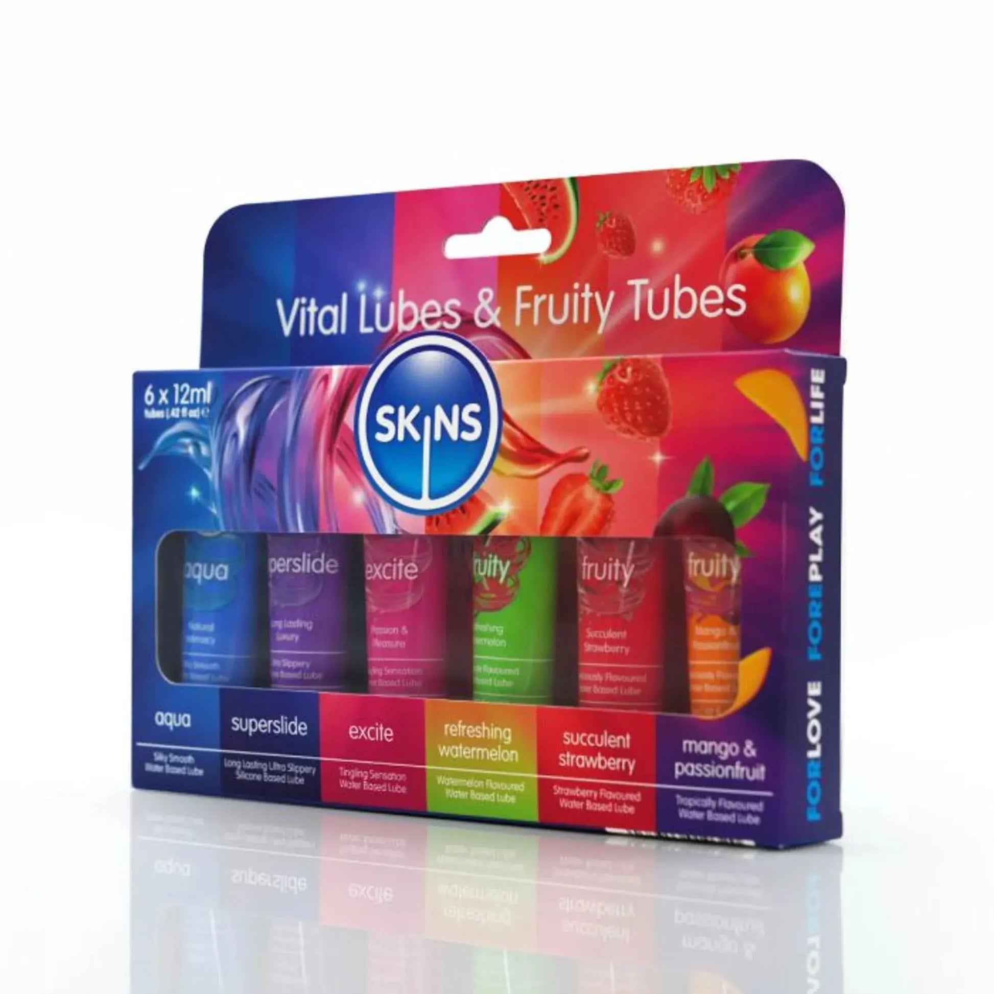 Skins 12ml Sampler Tubes Vital & Fruity 6 Pack Creative Conceptions