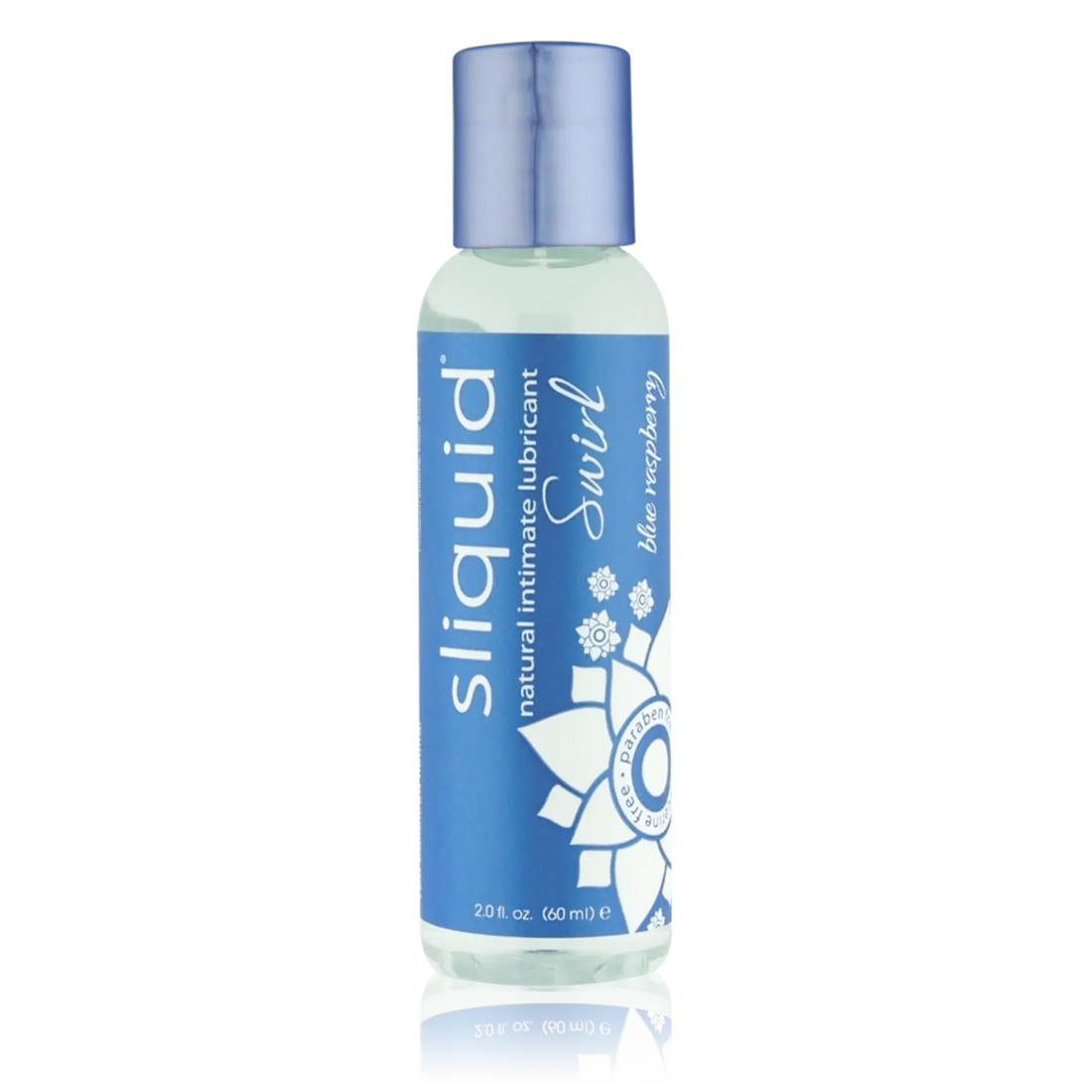 Sliquid Swirl Blue Raspberry Flavored Lubricant 2 oz SLiquid Lubricants