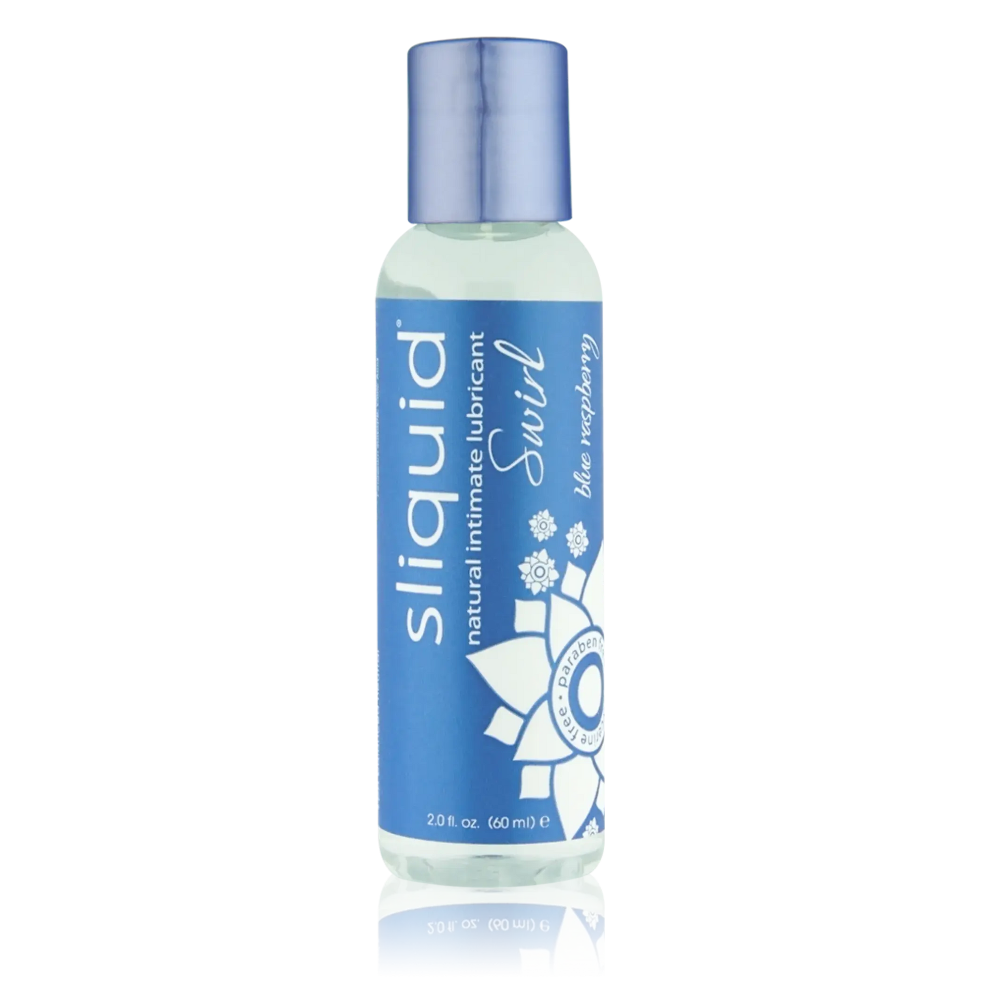 Sliquid Swirl Blue Raspberry Flavored Lubricant 2 oz SLiquid Lubricants