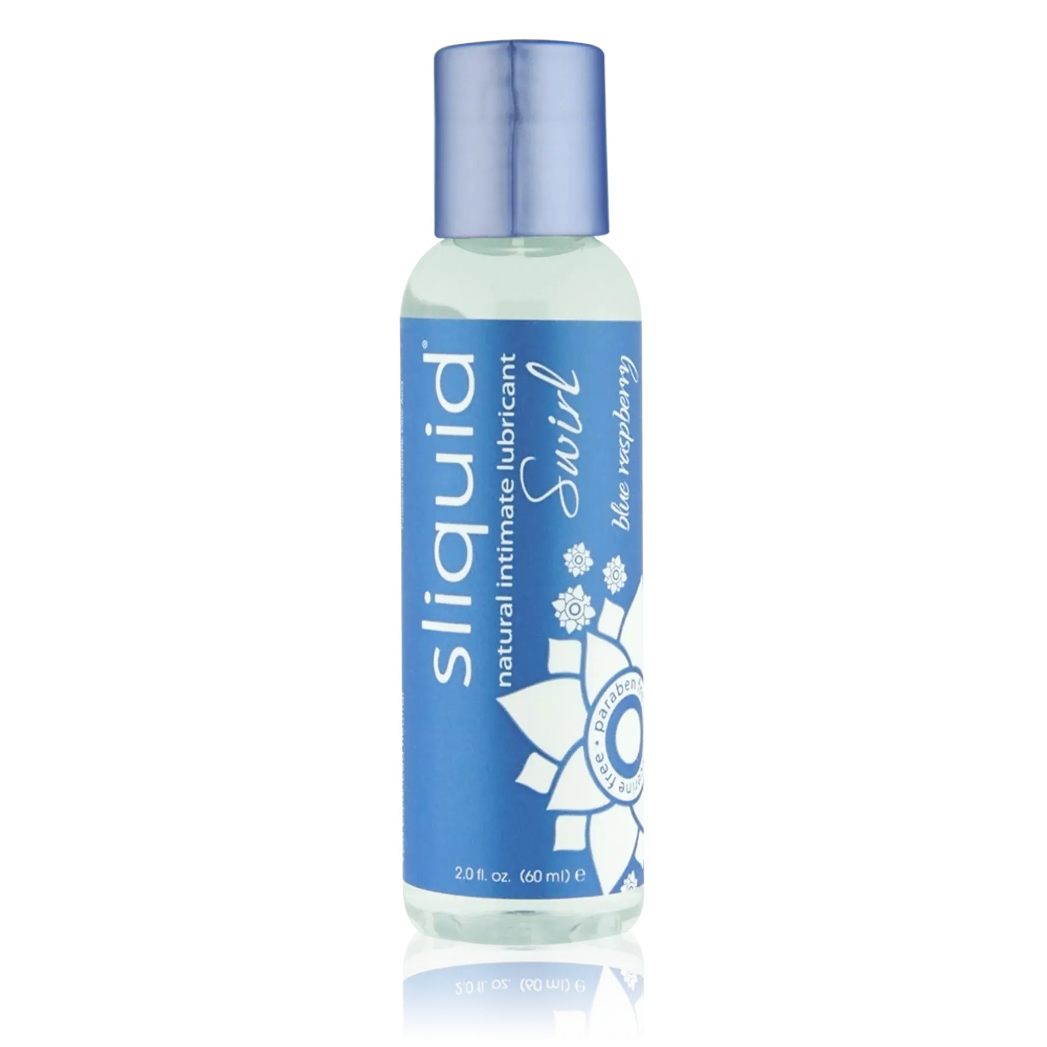 Sliquid Swirl Blue Raspberry Flavored Lubricant 2 oz SLiquid Lubricants