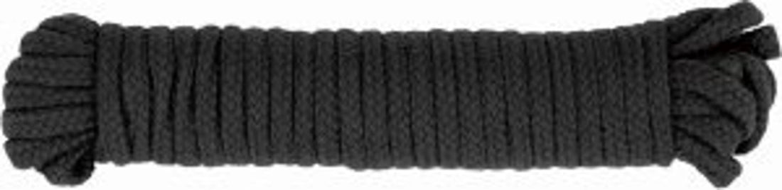 Soft Bondage Rope 33 Feet Black Spartacus