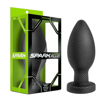 SPARK SILICONE PLUG CARBON FIBER MEDIUM Blush Novelties