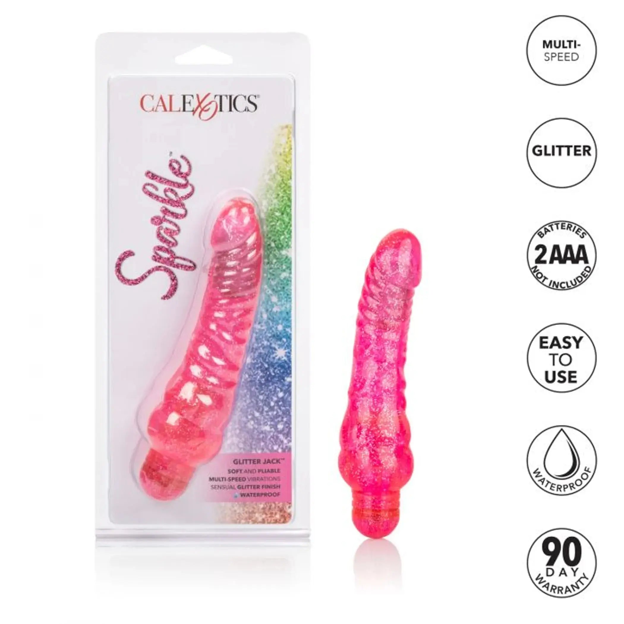 Sparkle Glitter Jack Pink Vibrator California Exotic Novelties
