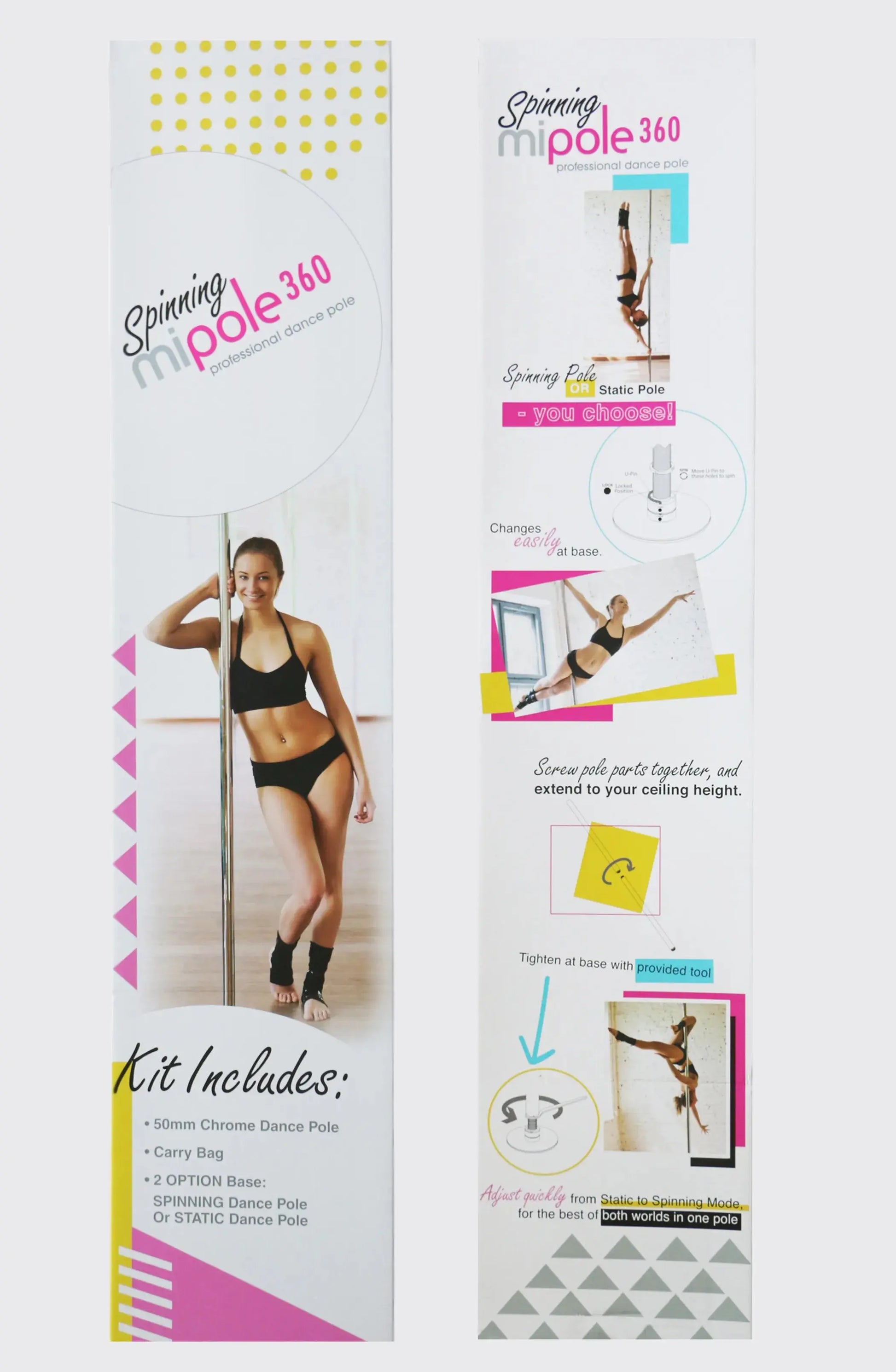 Spinning Professional Dance Pole Peekaboo