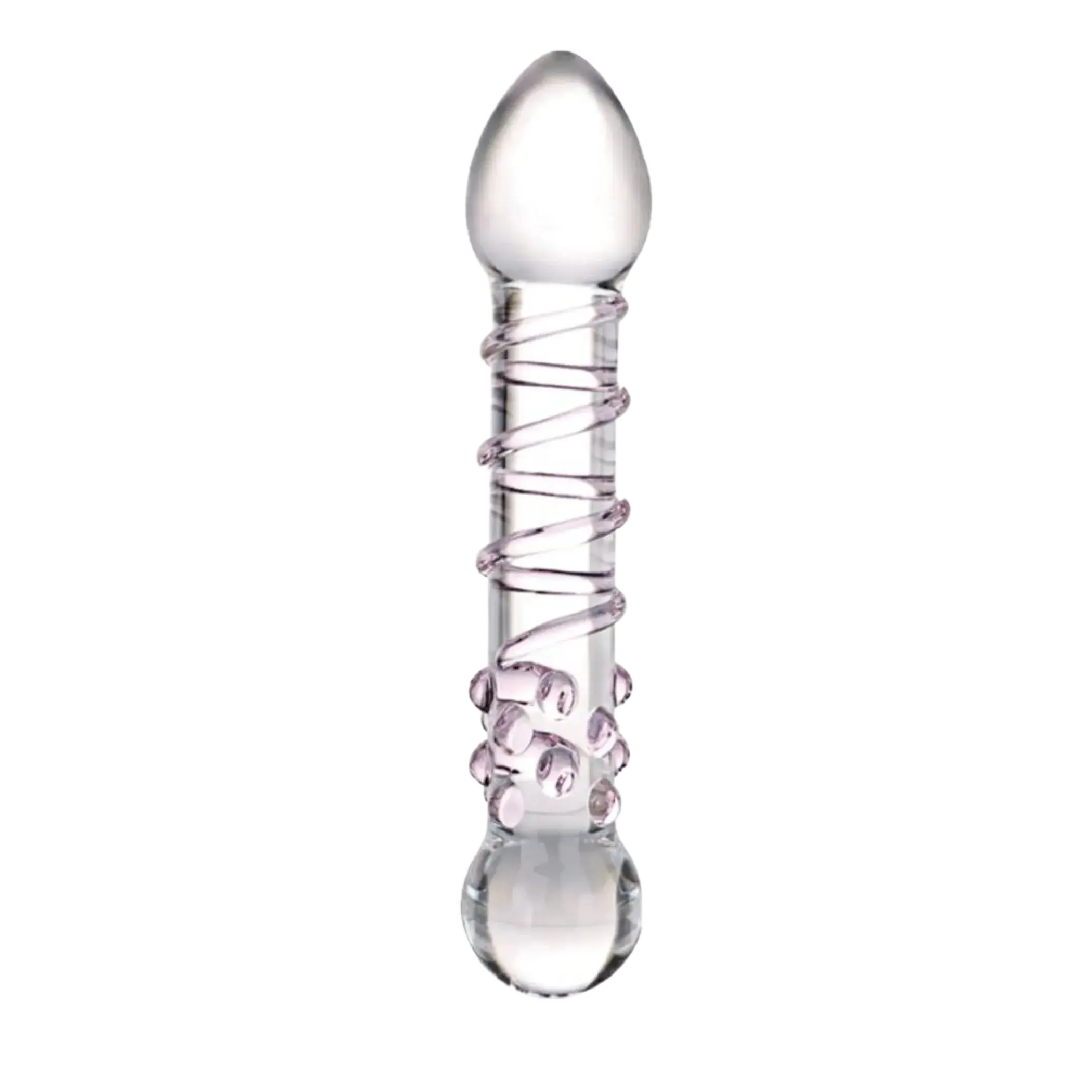 GLAS SPIRAL STAIRCASE FULL TIP DILDO Electric / Hustler Lingerie
