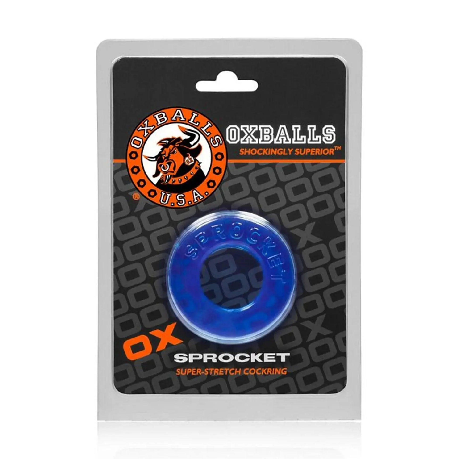Sprocket Cock Ring Ice Blue OXBALLS
