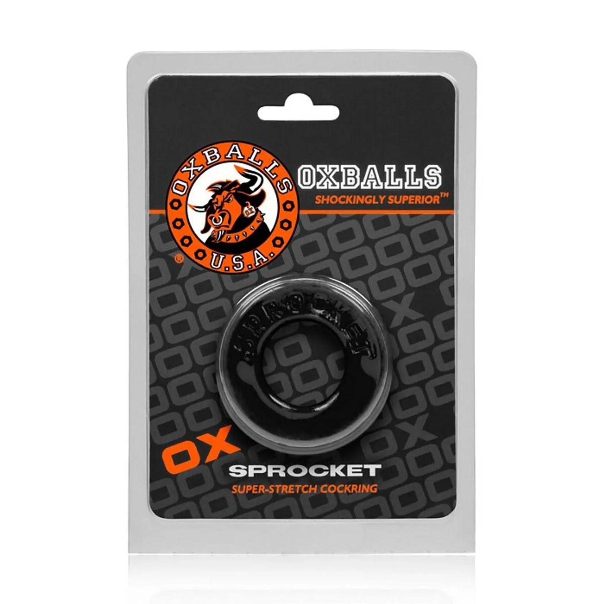 Sprocket Cockring Black (Net) OXBALLS
