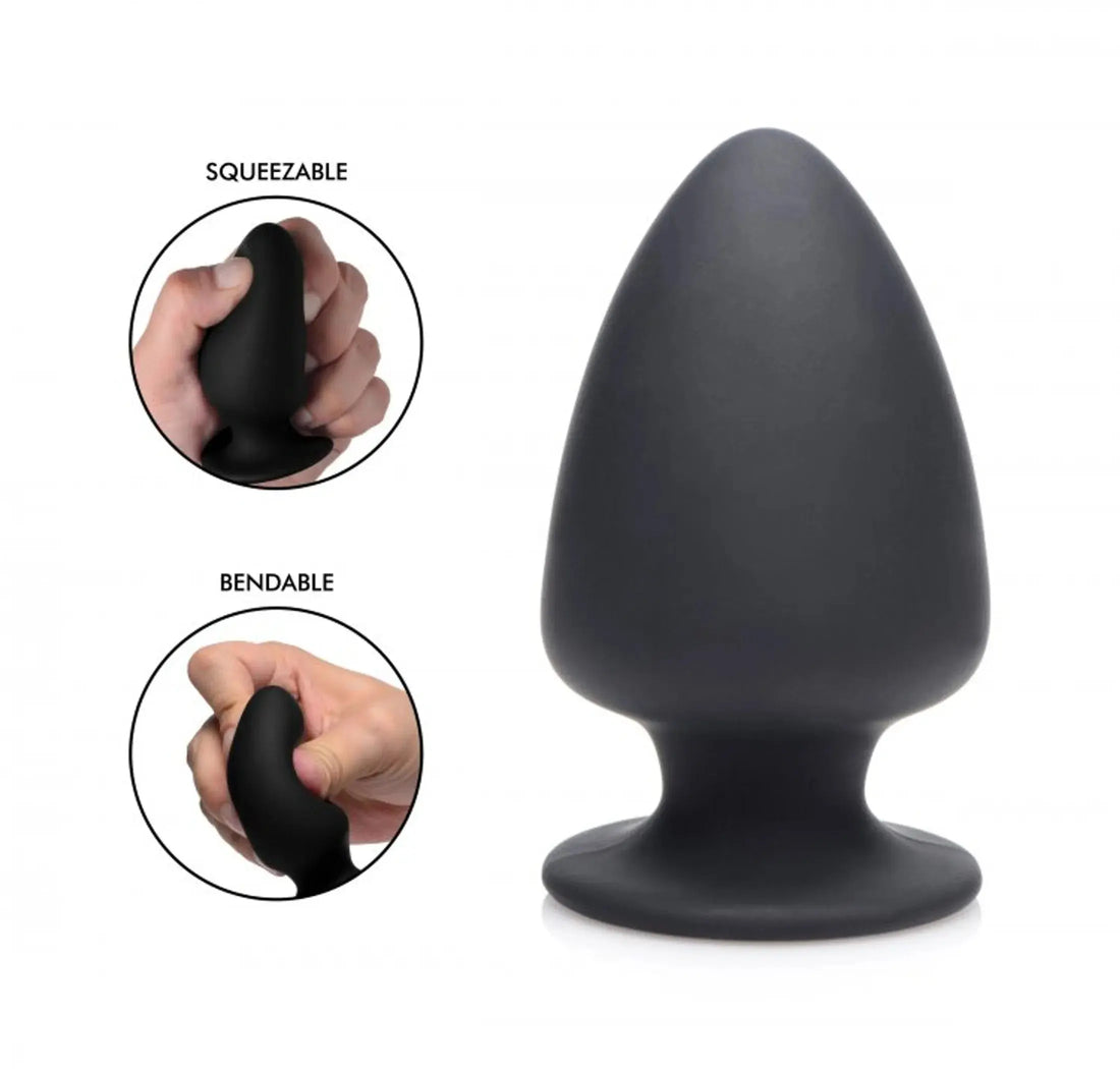 Squeeze-It Silexpan Anal Plug Small Black XR Brands