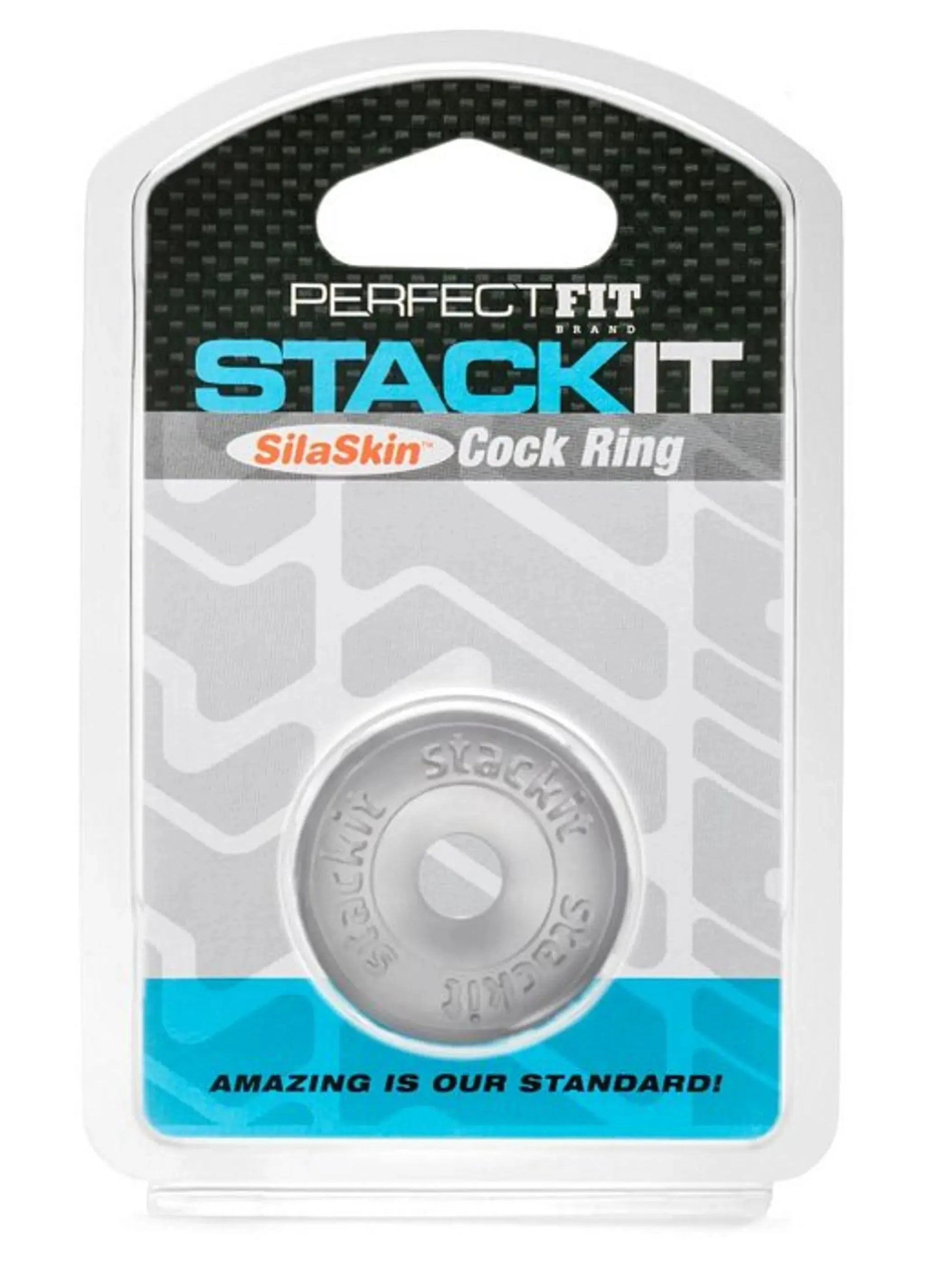 Stackit Clear Cock Ring Perfect Fit
