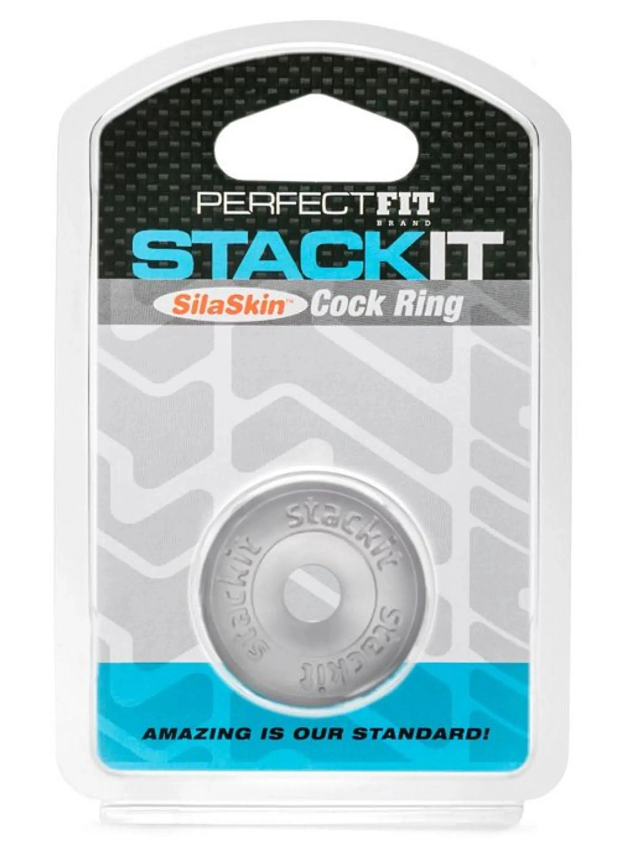 Stackit Clear Cock Ring Perfect Fit