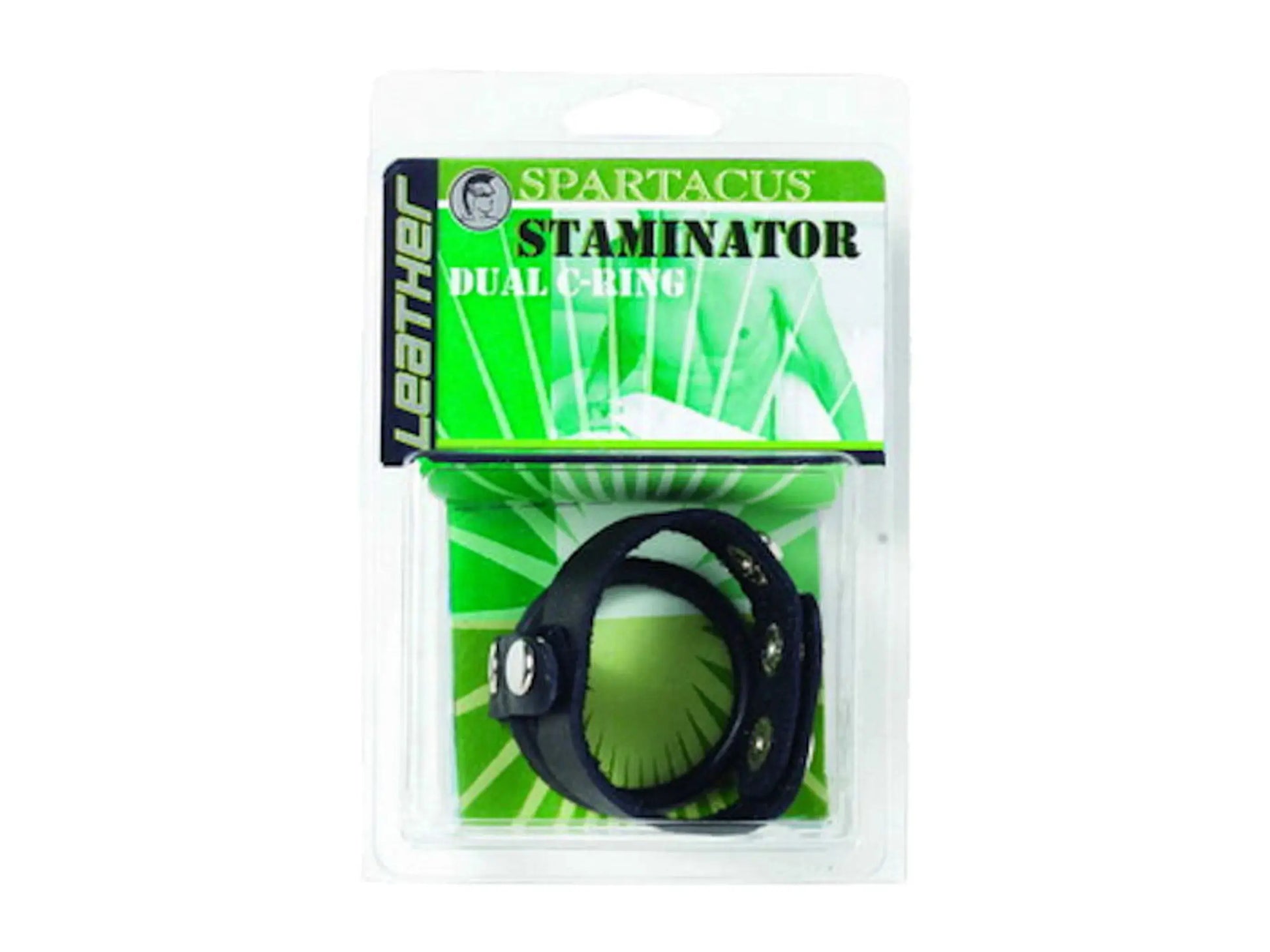 Staminator Leather & Rubber Dual C-Ring Spartacus
