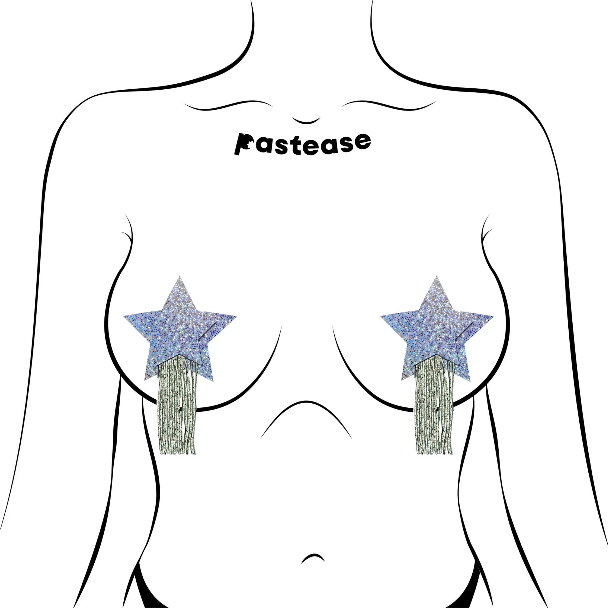 Star Tassel Silver Pasties Pastease