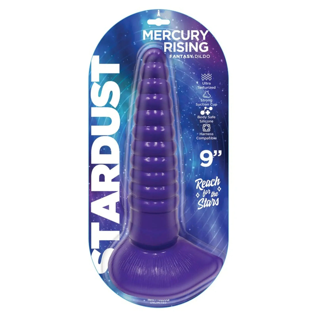 Stardust Mercury Rising Silicone Dildo 9in Purple HOTT Products