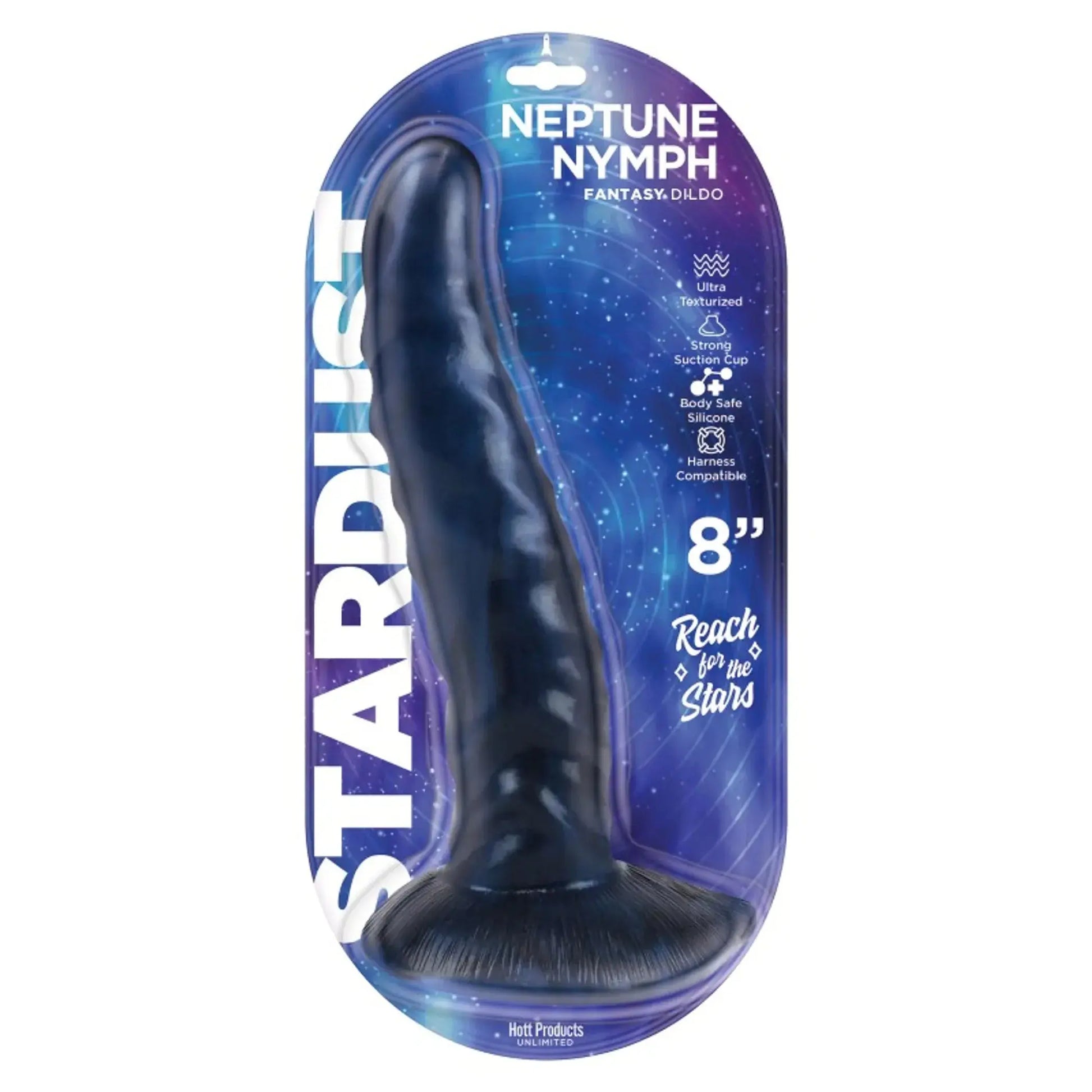 Stardust Neptune Nymph Silicone Dildo 8in Purple HOTT Products