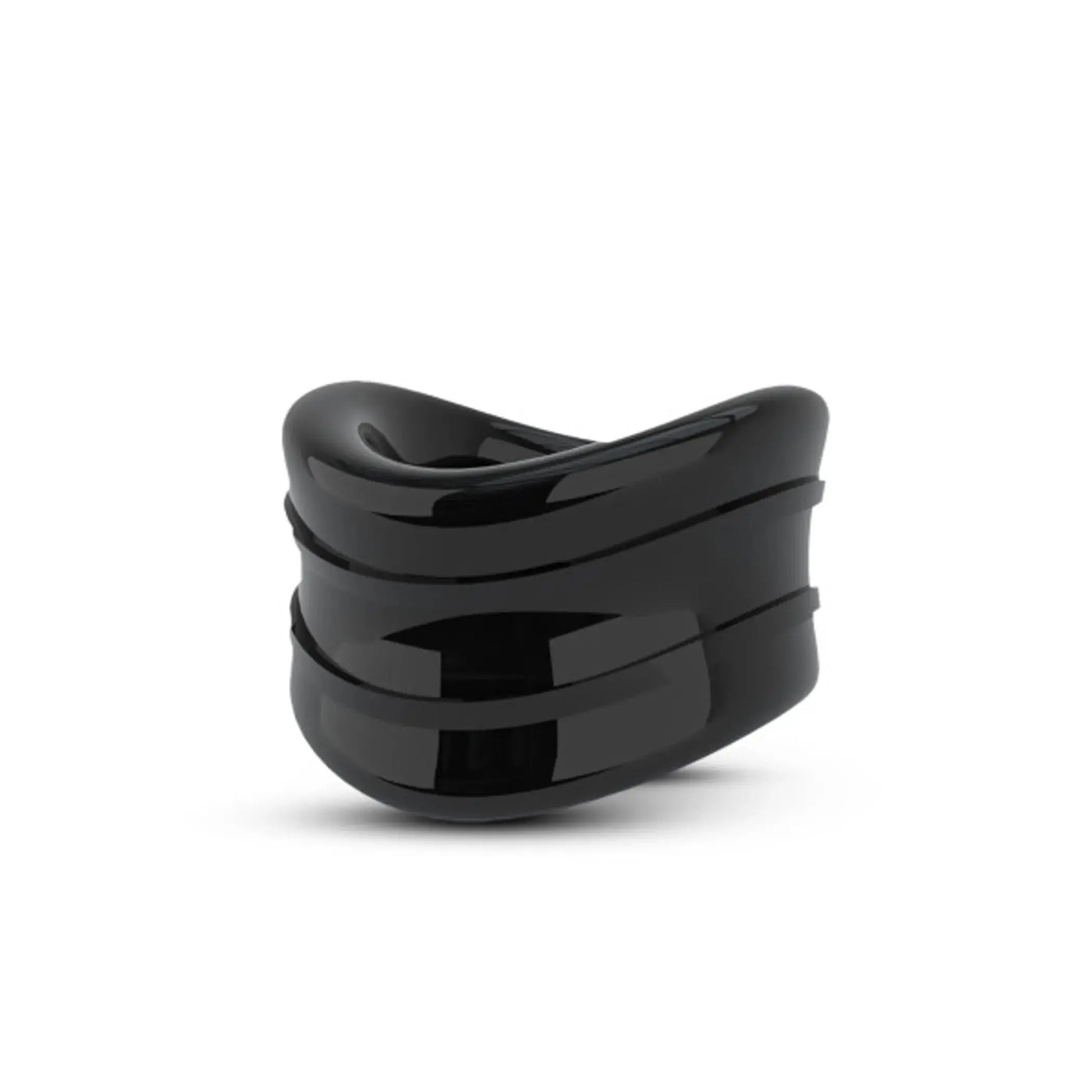 Stay Hard Beef Ball Stretcher Snug 1 Inch Diameter Black Blush Novelties