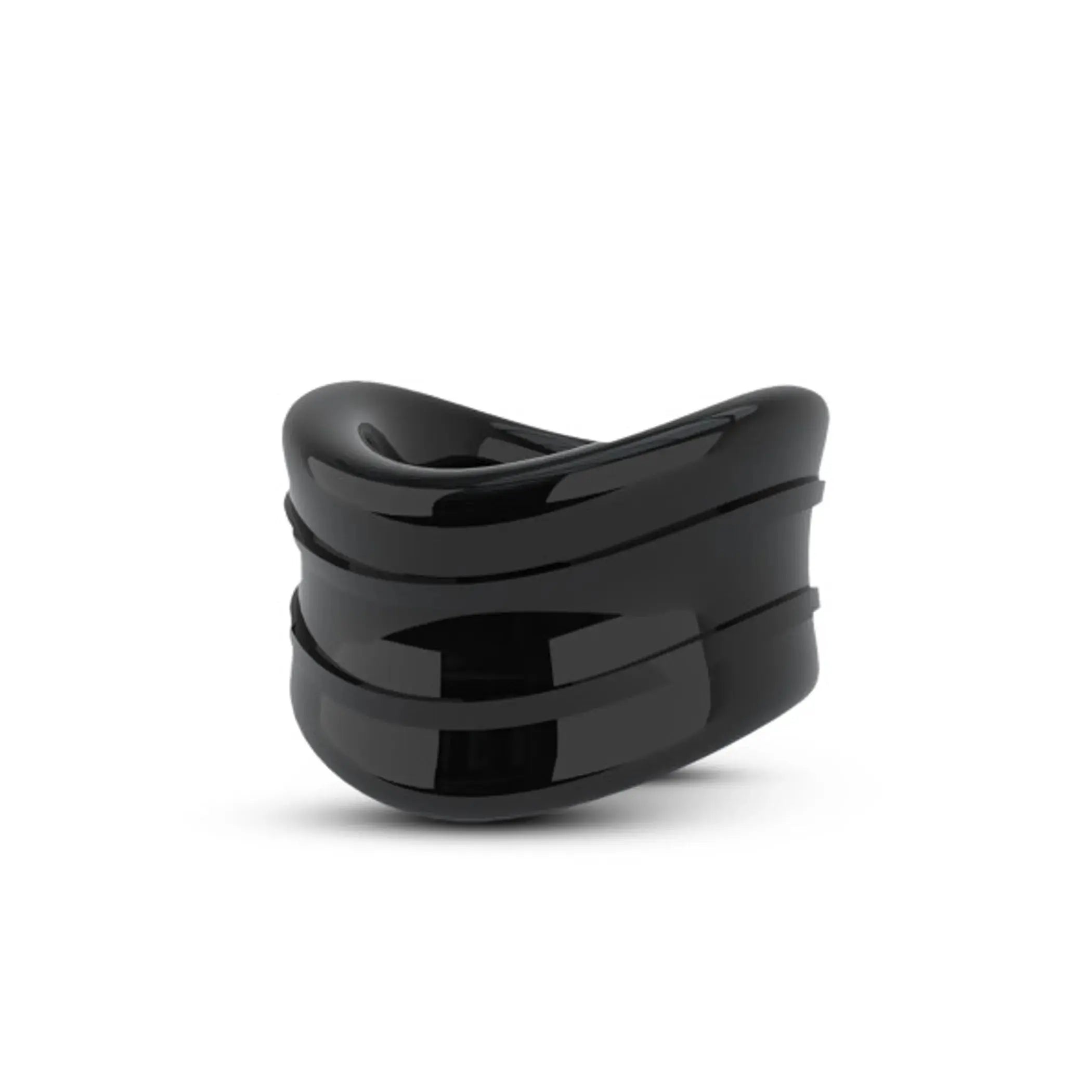 Stay Hard Beef Ball Stretcher Snug 1 Inch Diameter Black Blush Novelties